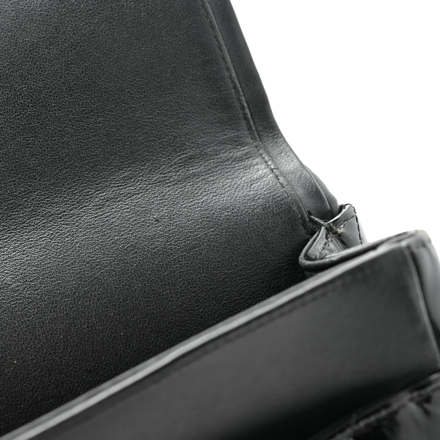 Patent Quilted Jumbo Double Flap Black - Image 18