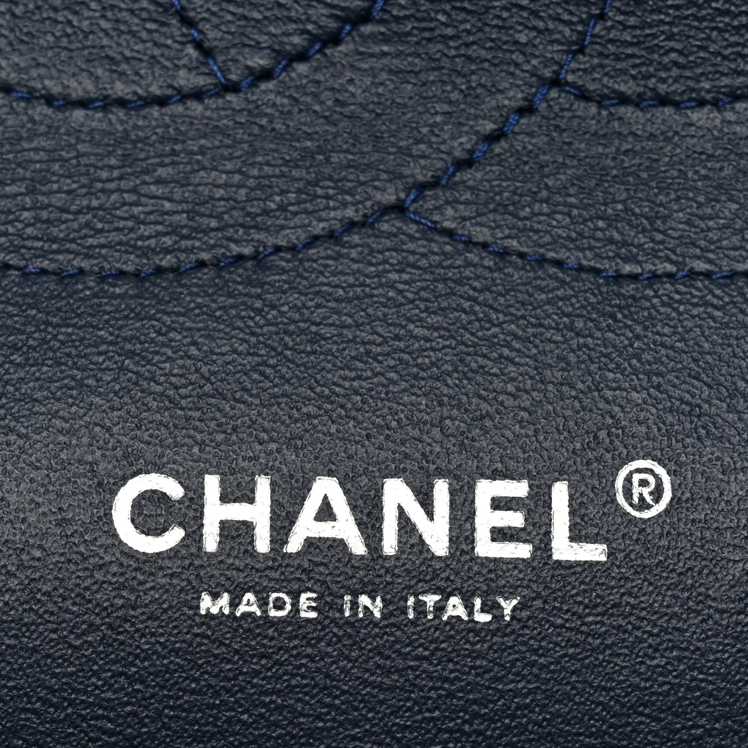 Patent Quilted Jumbo Double Flap Dark Blue - Image 6