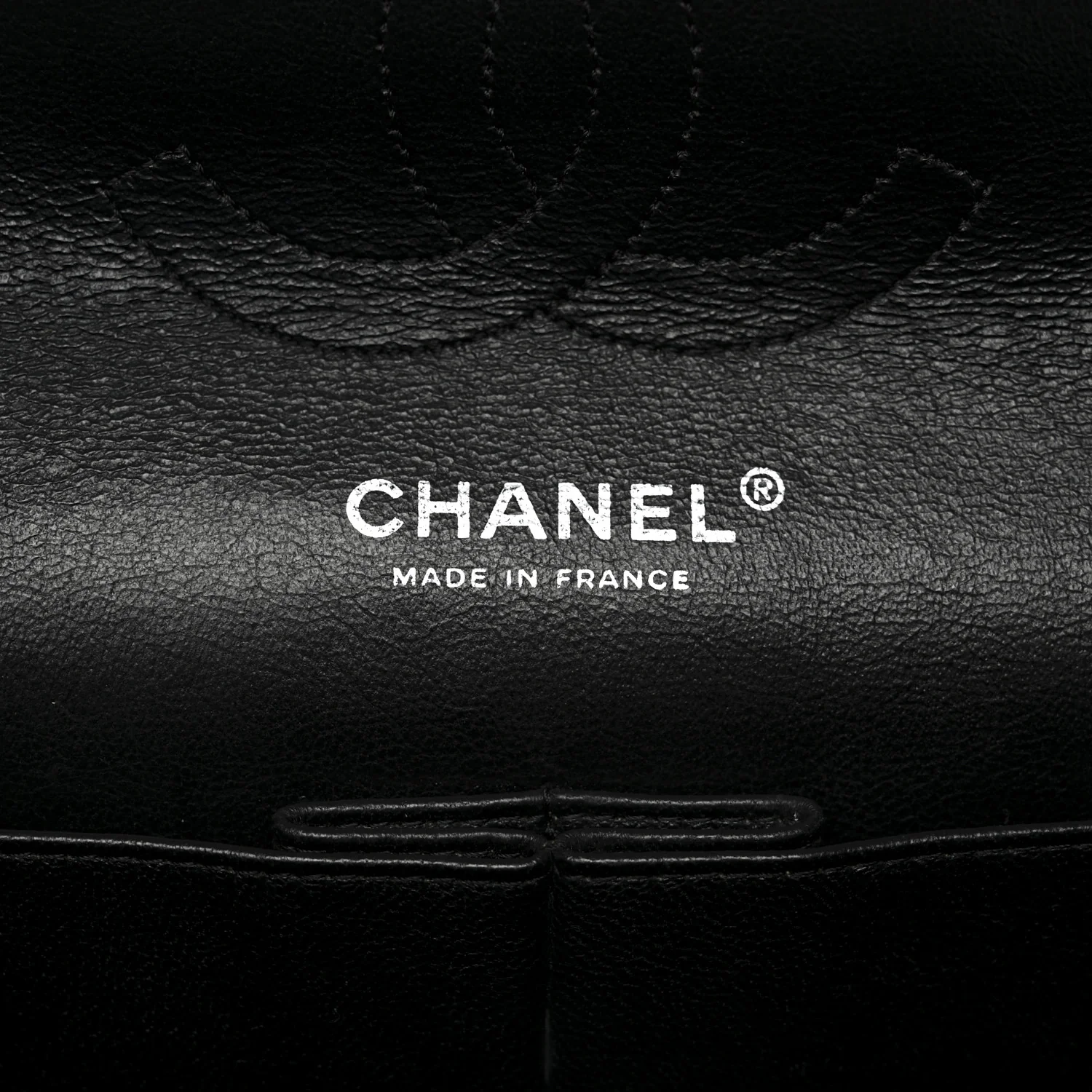 Patent Quilted Medium Double Flap Black - Image 5