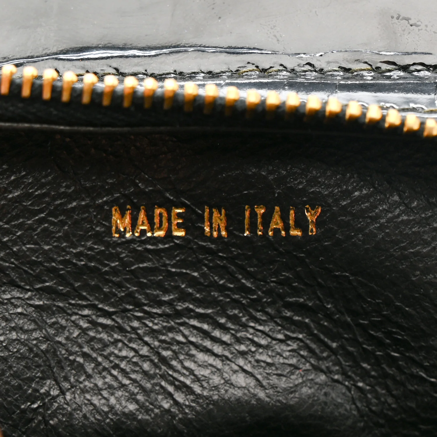 Patent Quilted Mini Shoulder Bag Black - Image 7