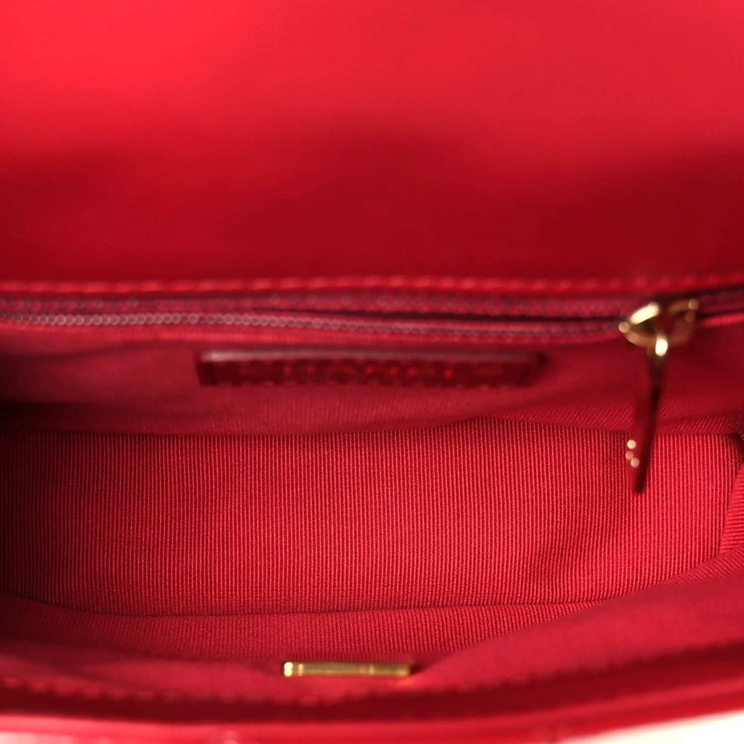 Patent Quilted Shiny Coco Small Flap Hobo Red - Image 5