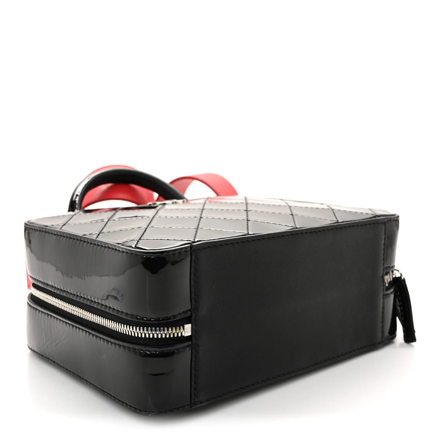 Patent Quilted Travel Kit Vanity Case Black - Image 4