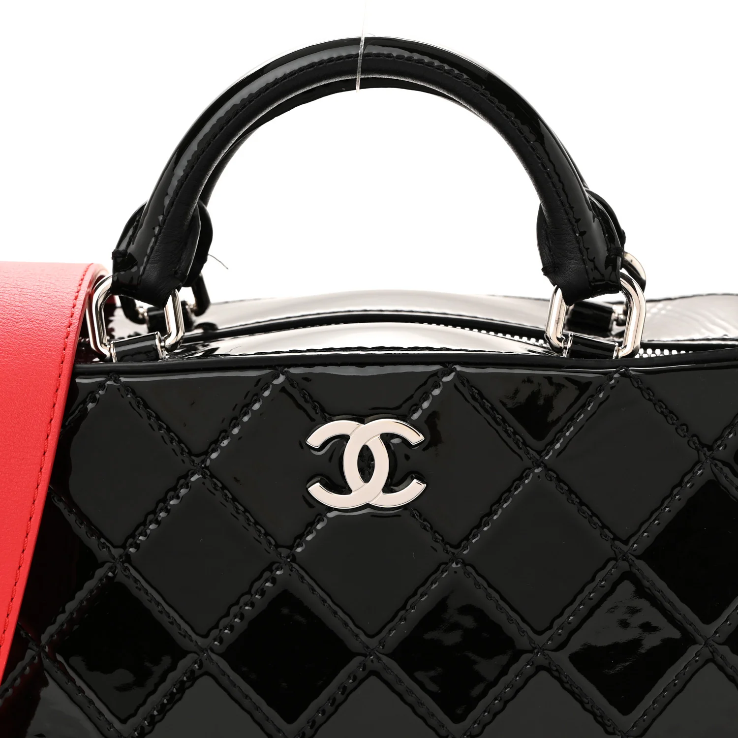 Patent Quilted Travel Kit Vanity Case Black - Image 8
