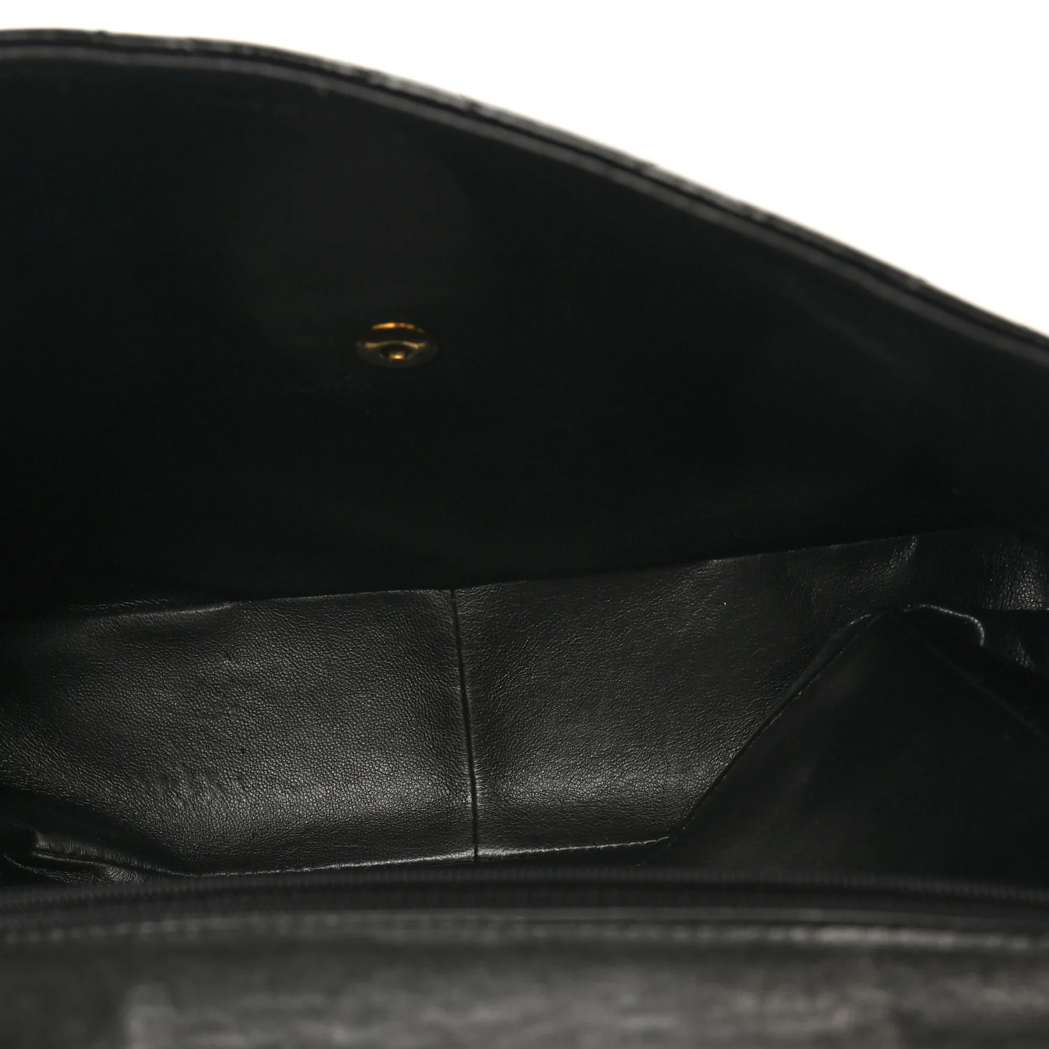 Patent Quilted XL Jumbo Single Flap Black - Image 5
