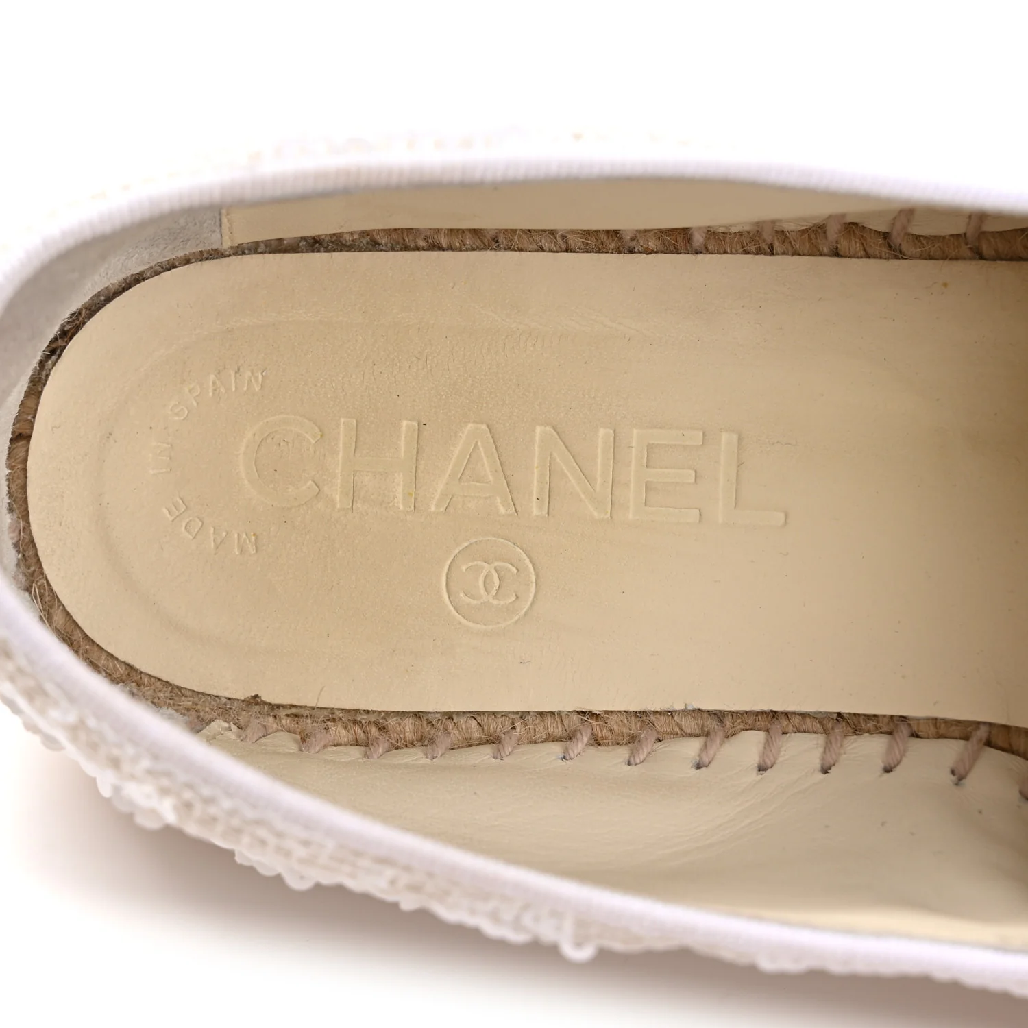 Patent Sequin CC Espadrilles 36 White - Image 8