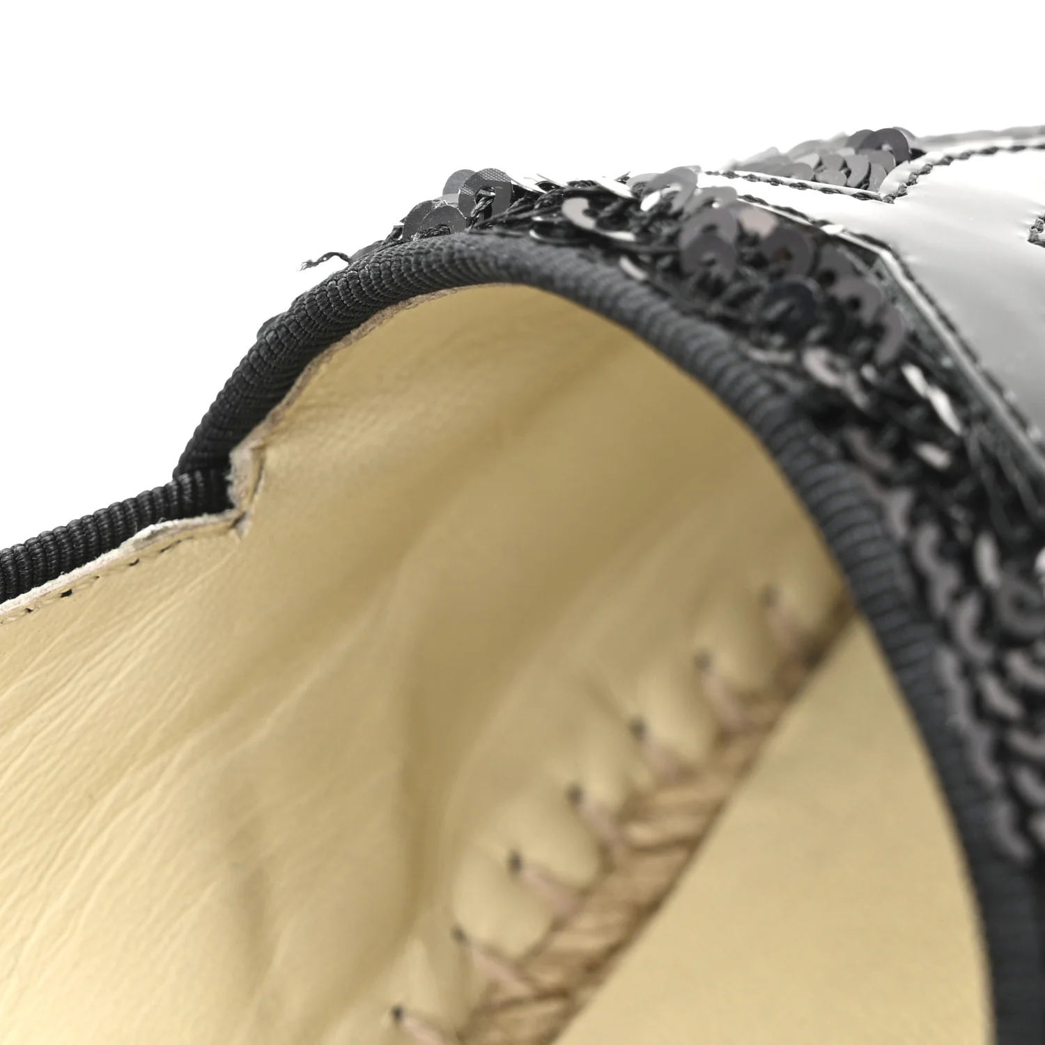Patent Sequin CC Espadrilles 39 Black - Image 10