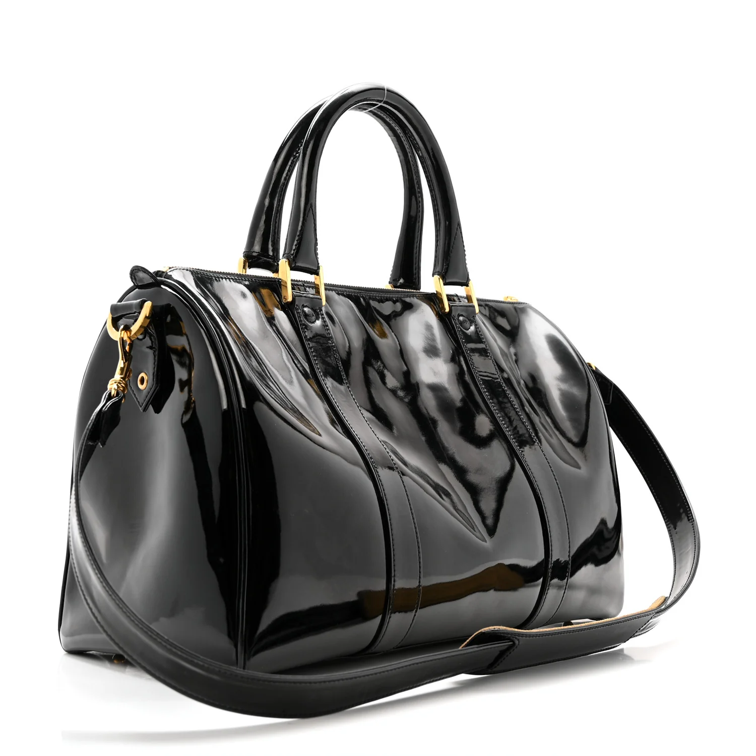 Patent Timeless CC Duffel Bag Black - Image 3