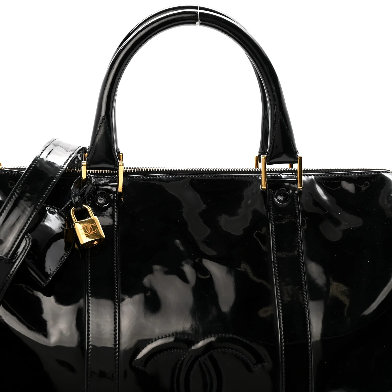 Patent Timeless CC Duffel Bag Black - Image 8