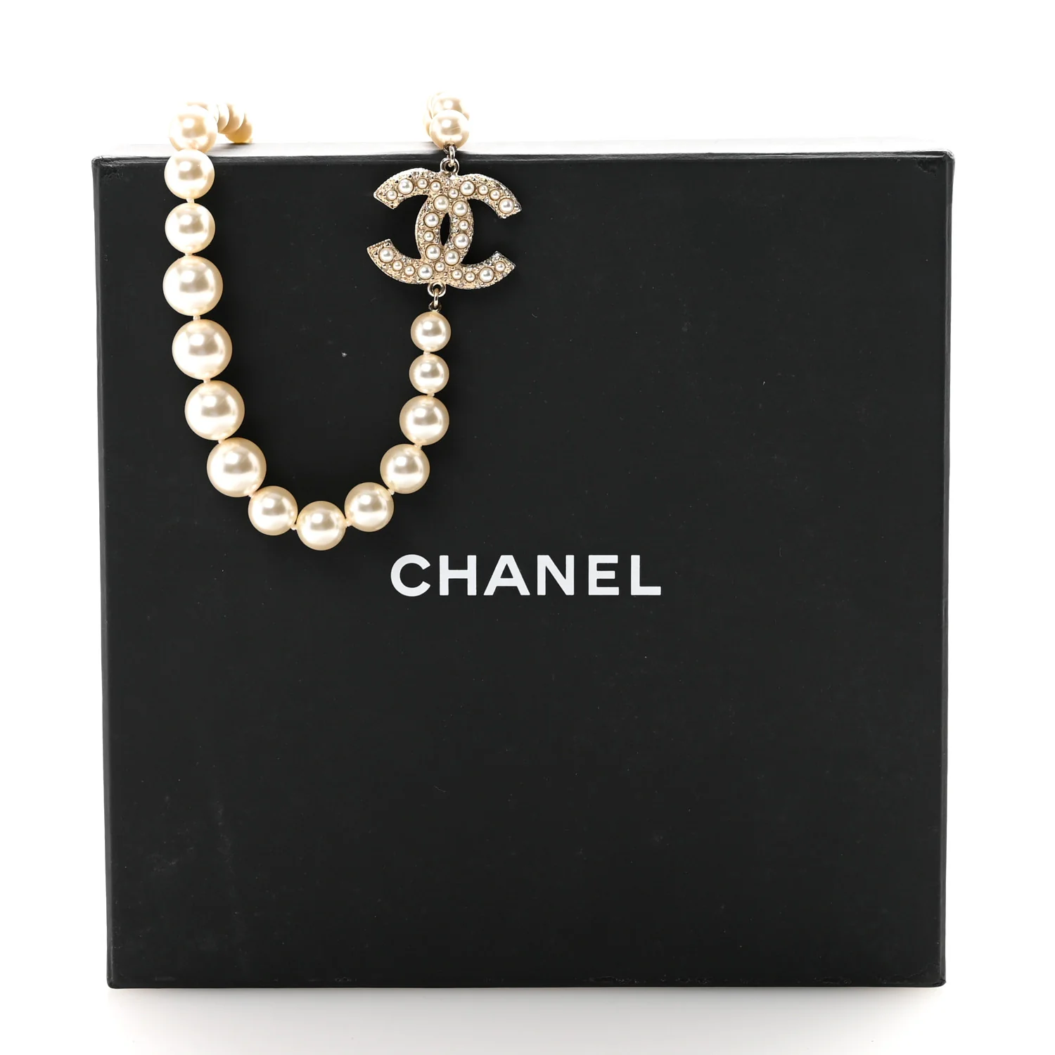 Pearl CC 100th Anniversary Necklace Light Gold - Image 6