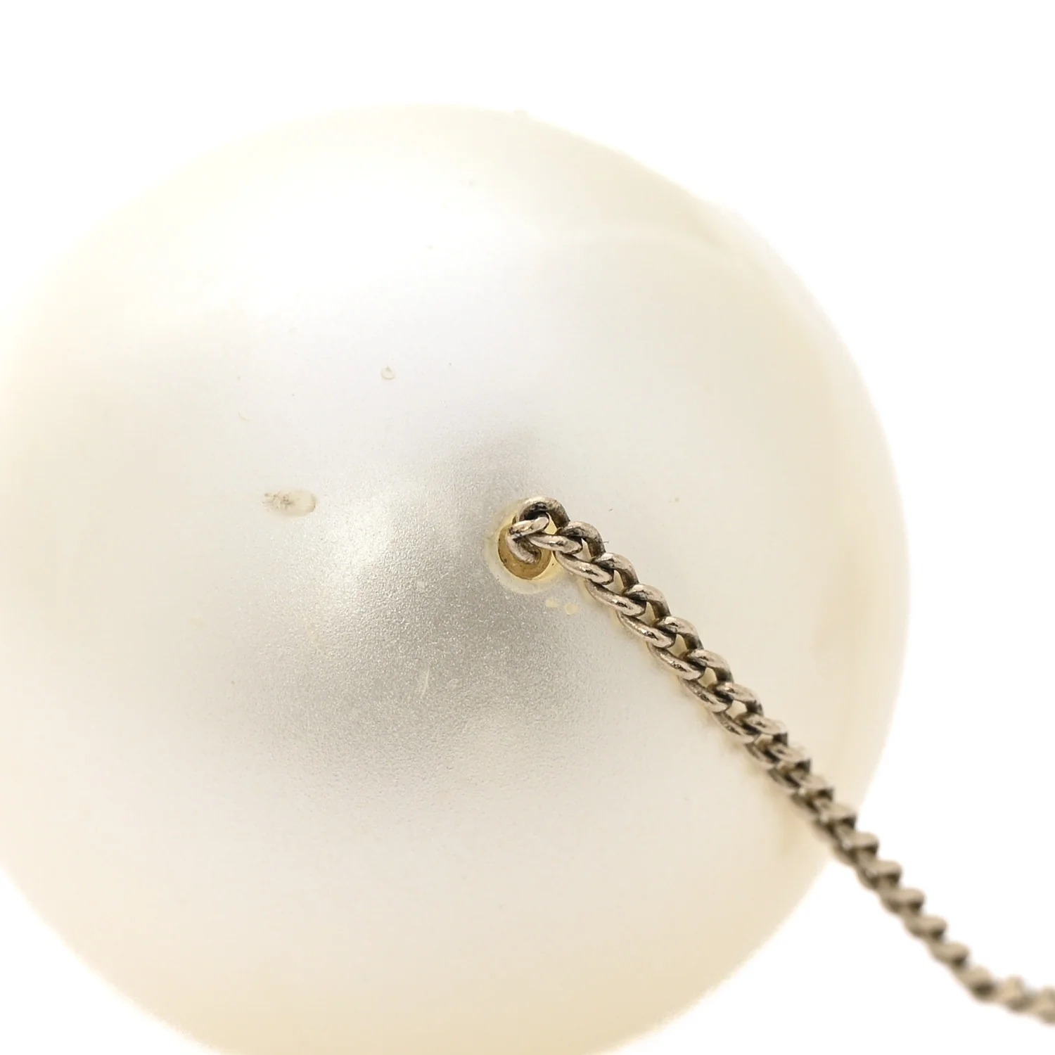 Pearl CC Drop Earrings Gold - Image 5
