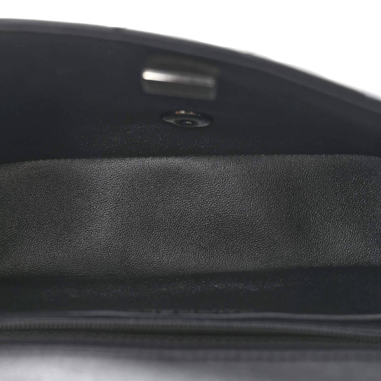 Pearly Lambskin Quilted Mini Rectangular Flap So Black - Image 5