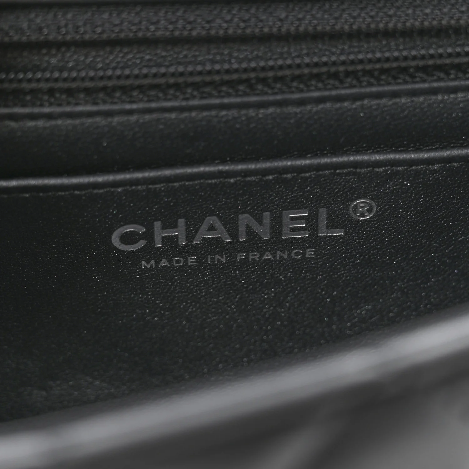 Pearly Lambskin Quilted Mini Rectangular Flap So Black - Image 6