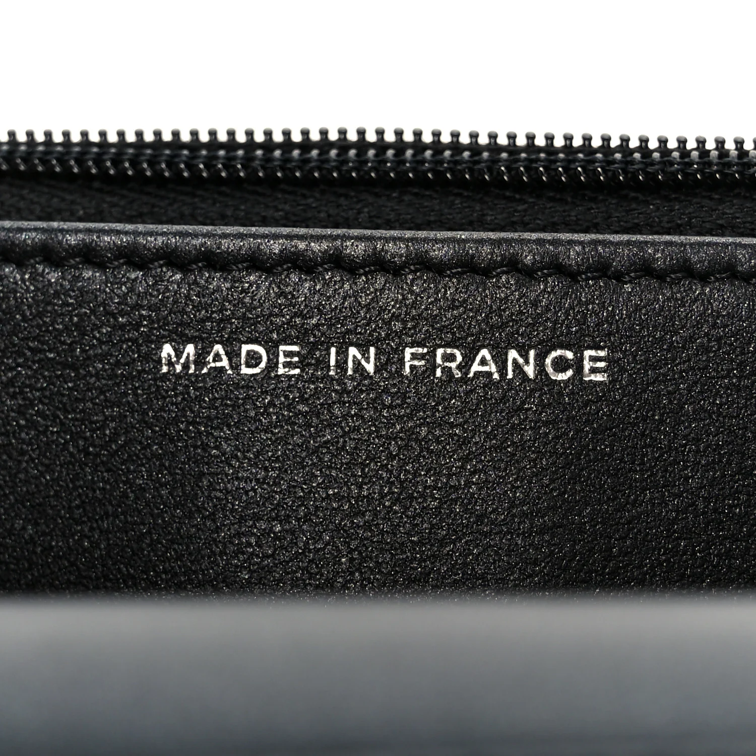Pearly Lambskin Quilted Wallet On Chain WOC So Black - Image 7