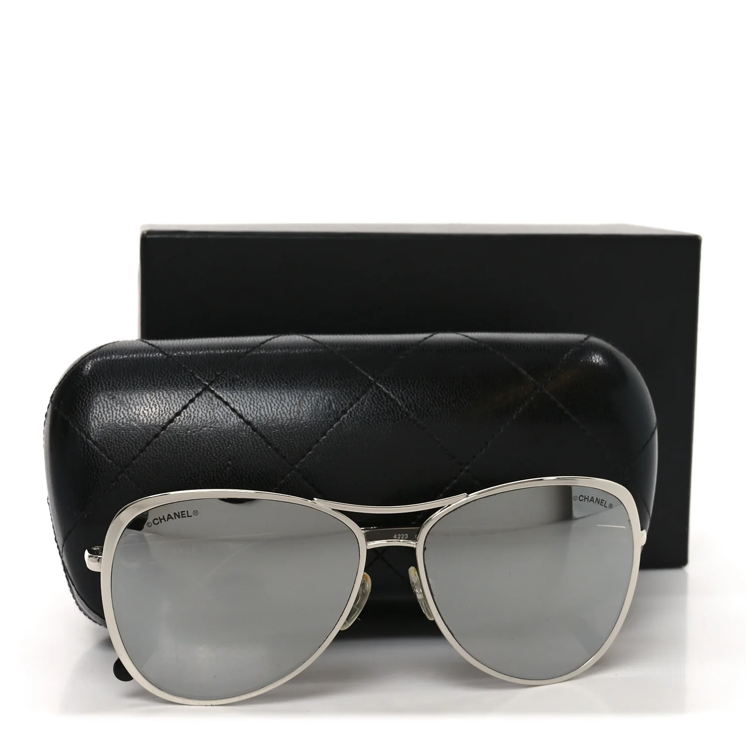 Pilot Summer Aviator Sunglasses 4223 Silver - Image 7