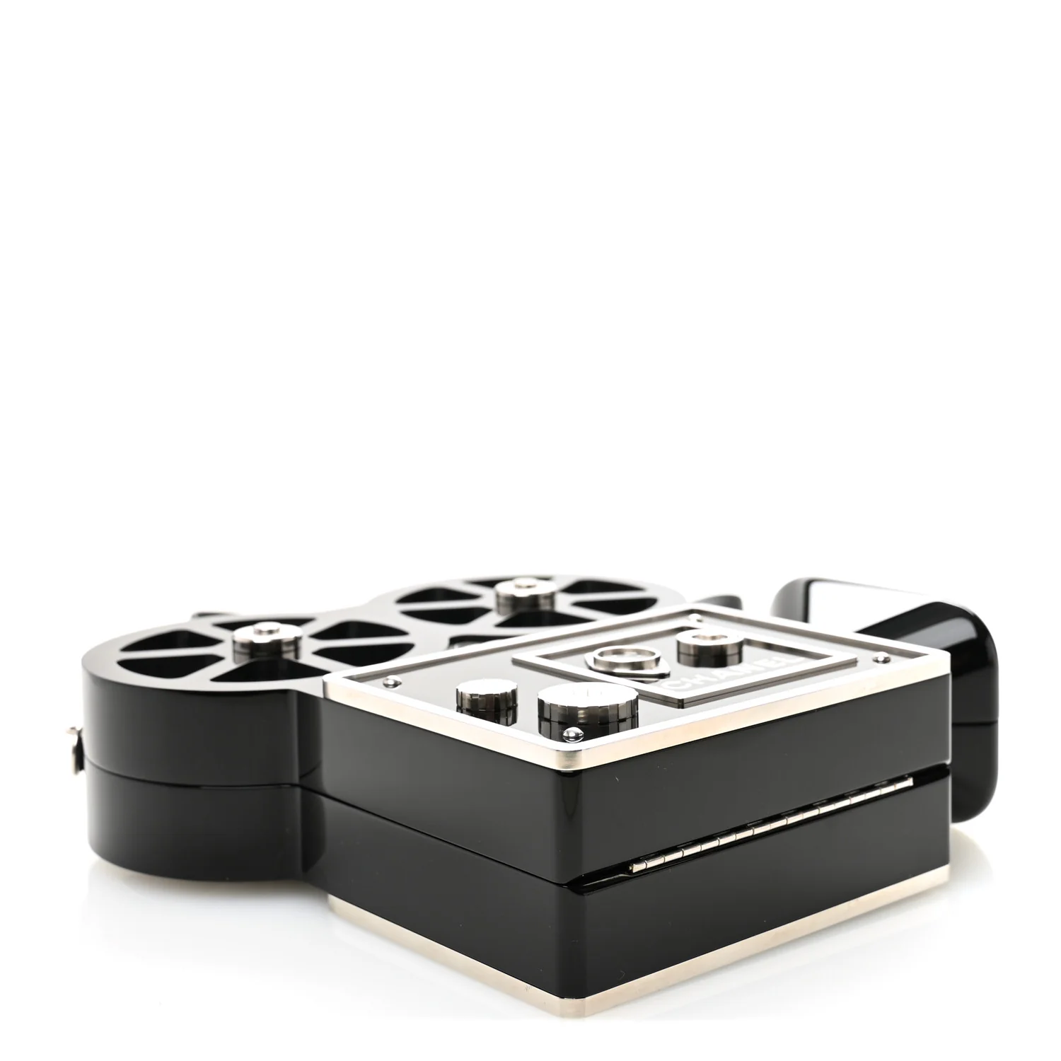 Plexiglass Crystal Buonasera Film Projector Minaudiere Clutch Black - Image 3