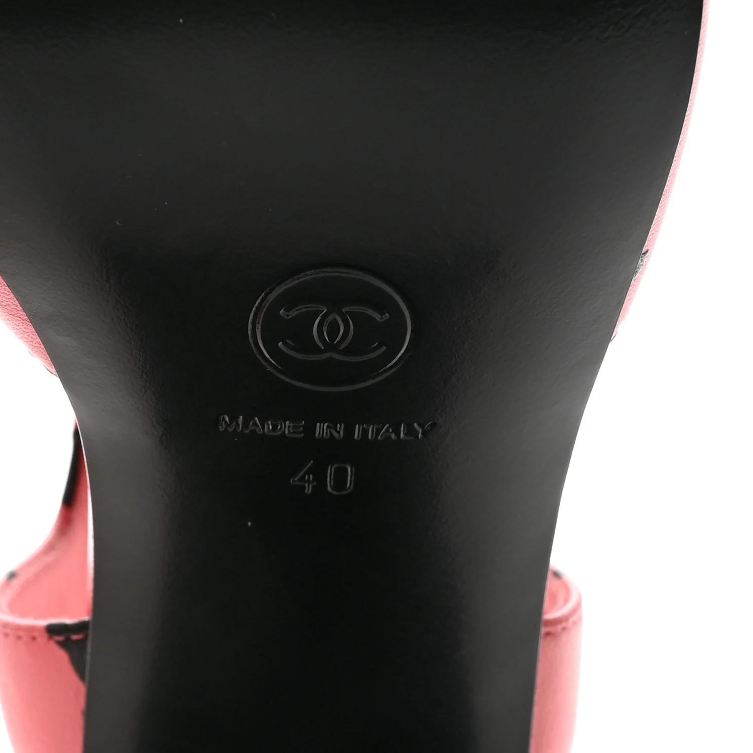 Printed Lambskin Coco Beach Sandals 40 Pink Black - Image 7