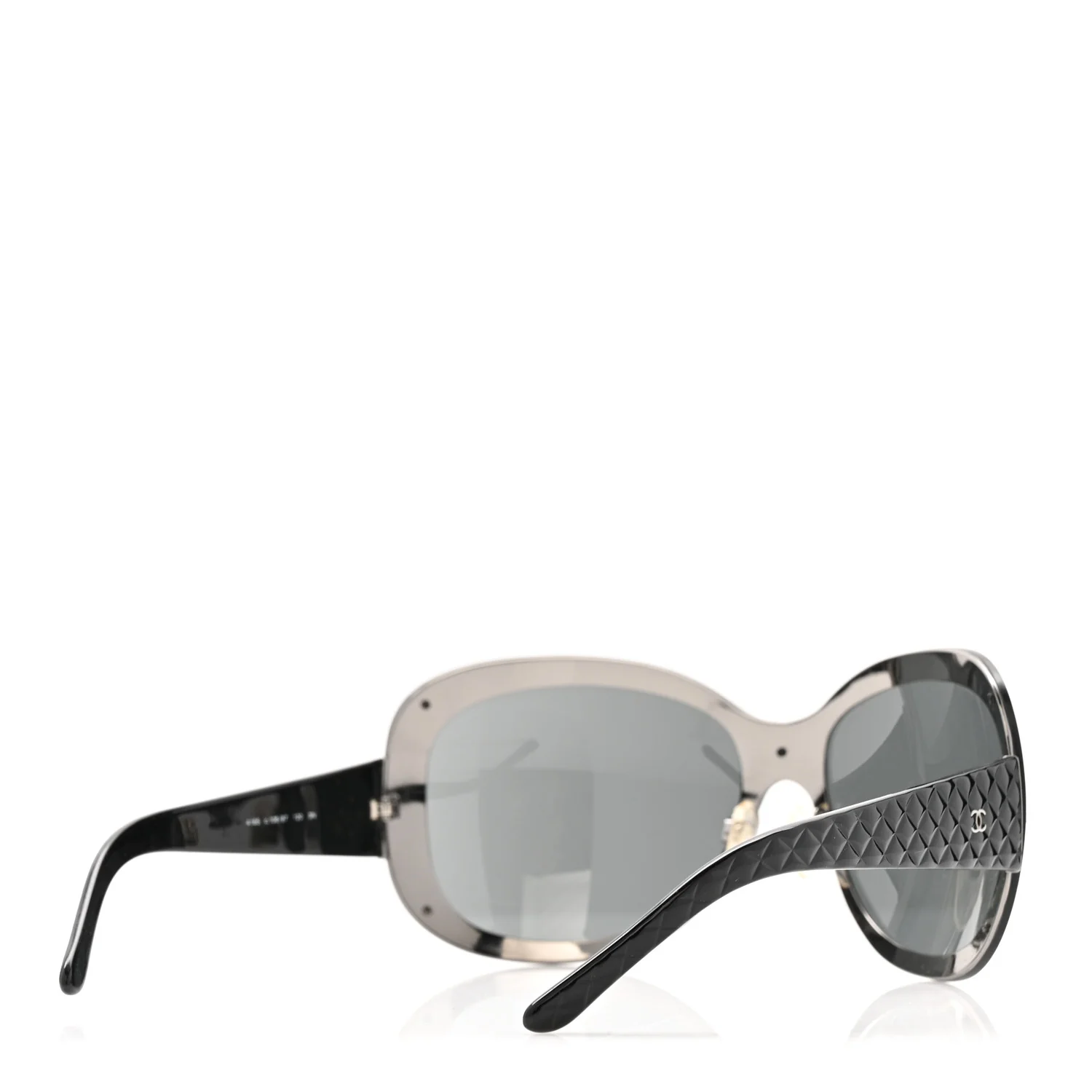 Quilted CC Sunglasses 4165 Black - Image 4
