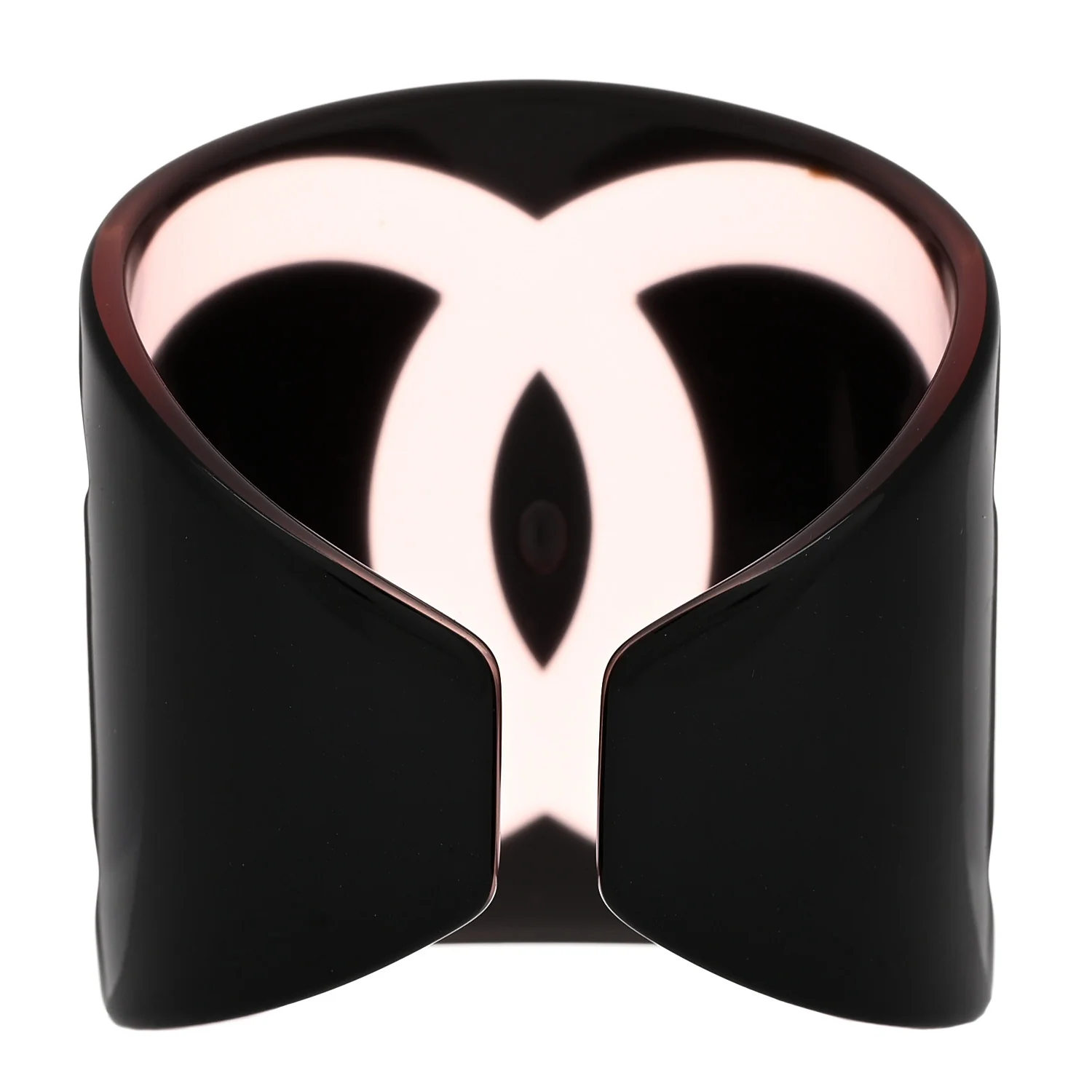 Resin CC Wide Cuff Black Pink - Image 2