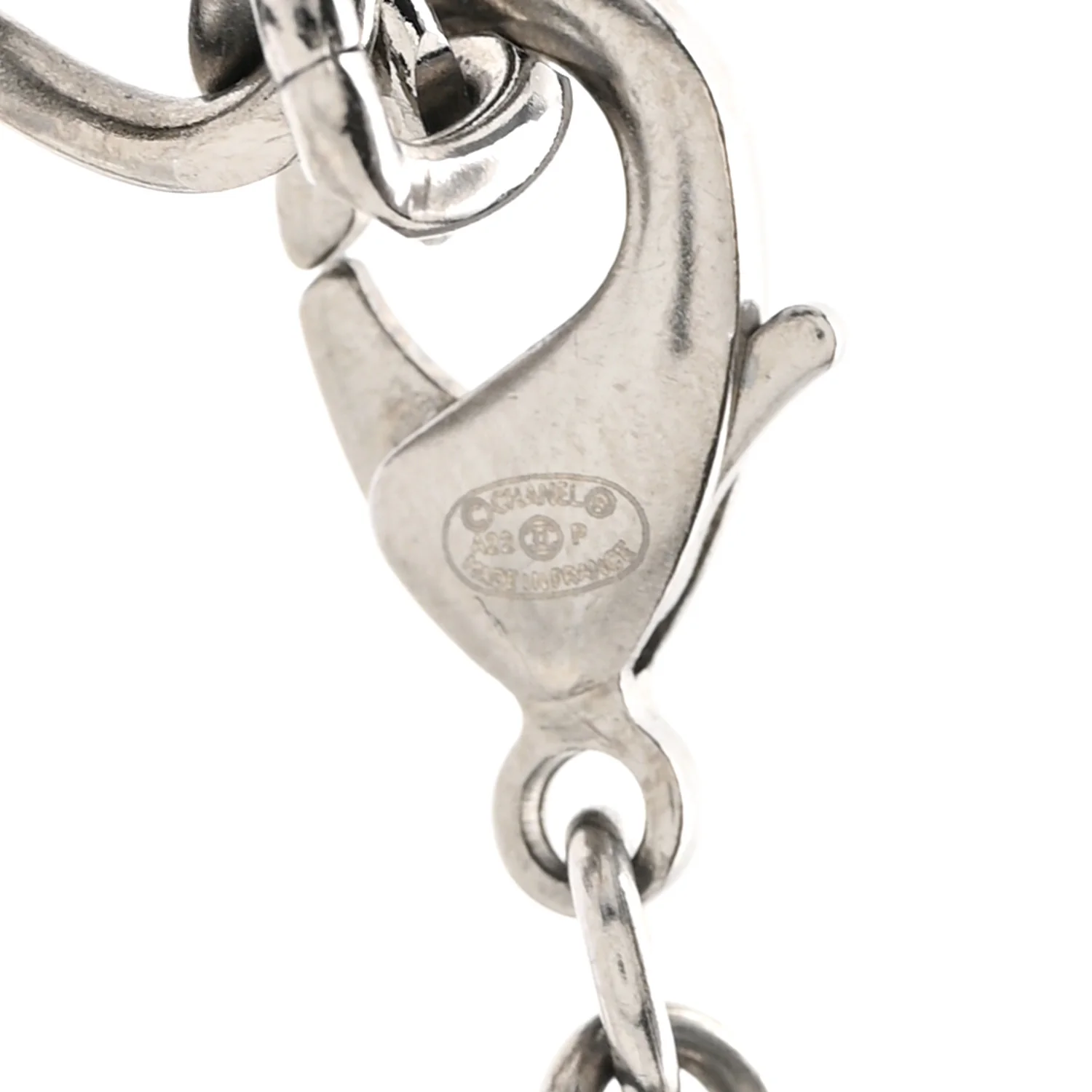 Ruthenium Crystal Chain CC Lucky Charms Choker Silver - Image 5