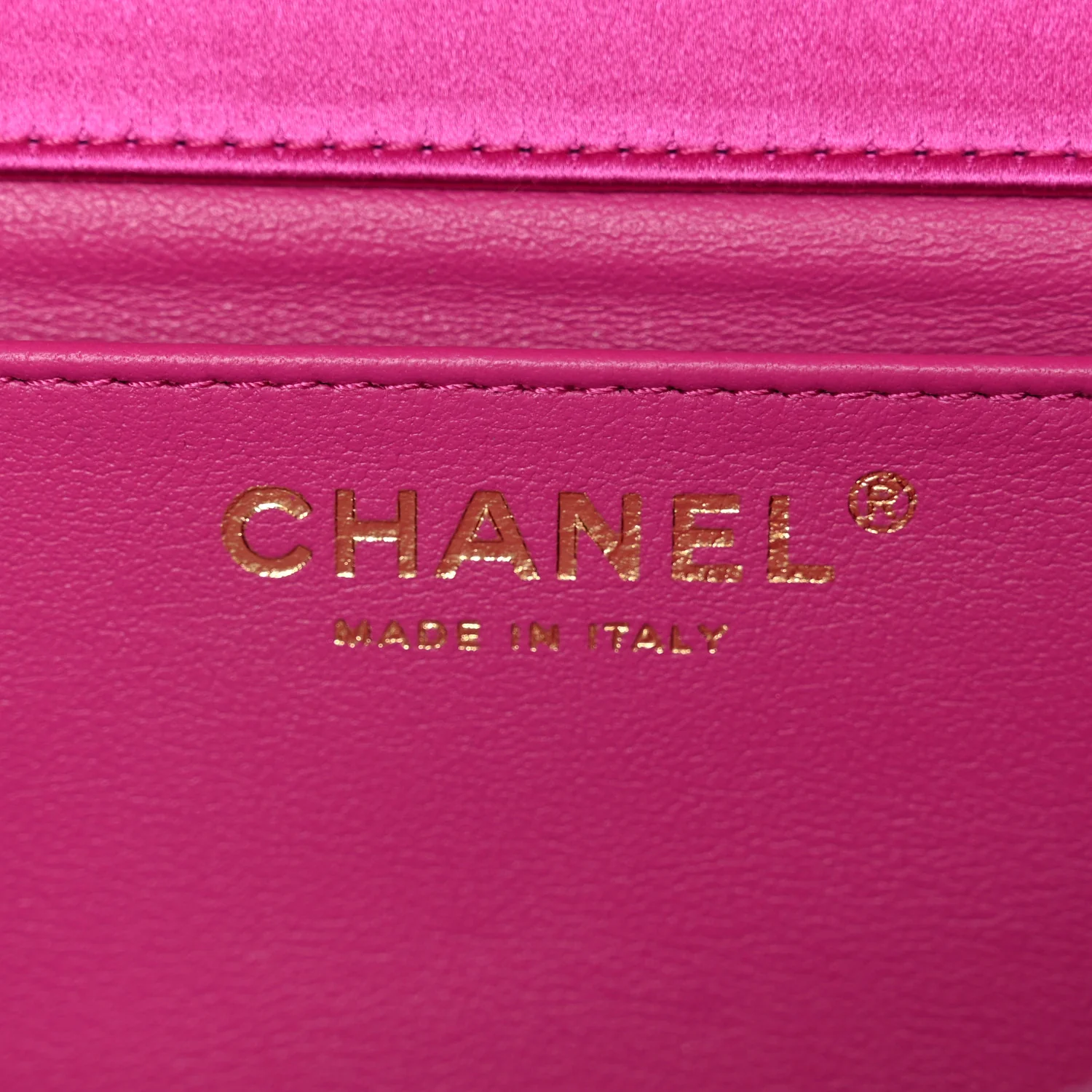 Satin Tie My Bow Flap Clutch With Chain Dark Pink - Image 6