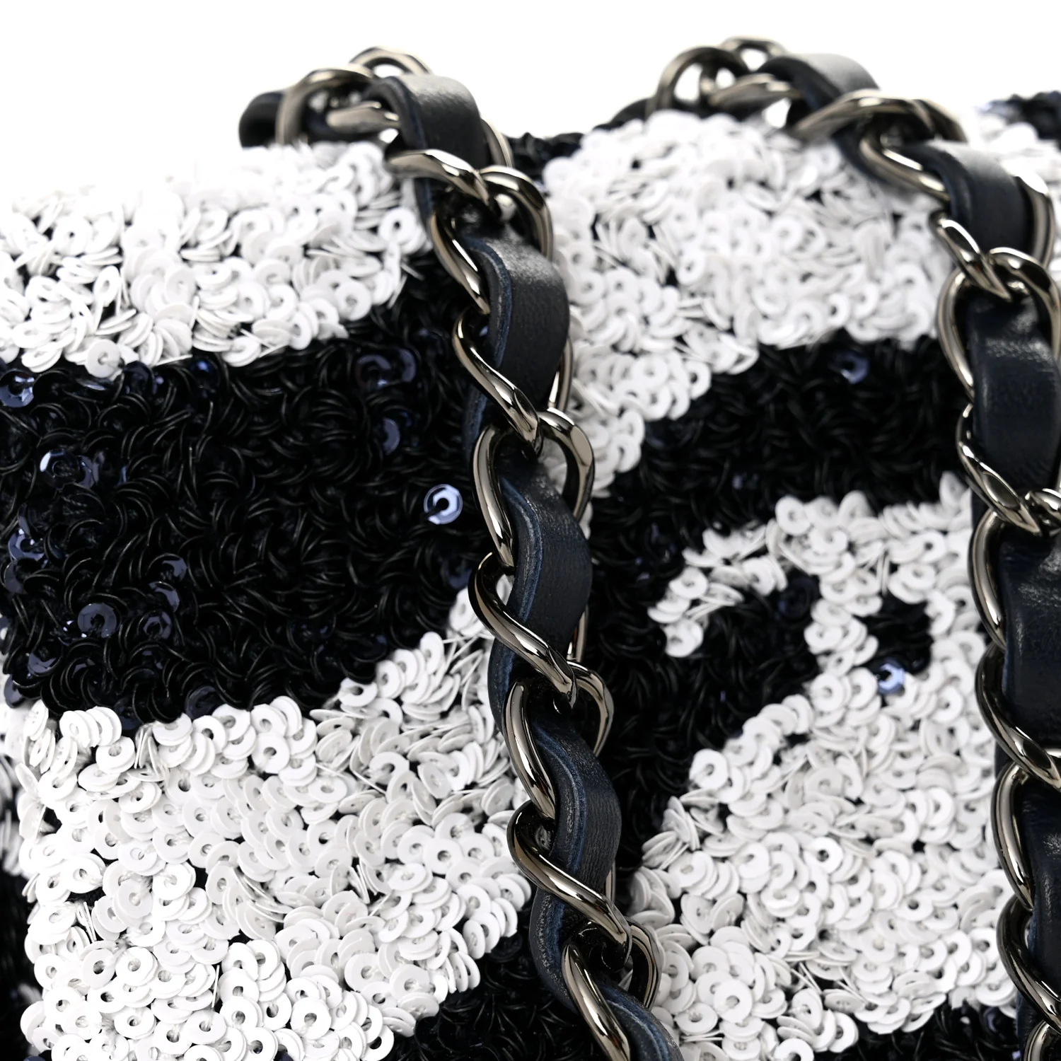 Sequin Medium Flap Blue Blue White - Image 12