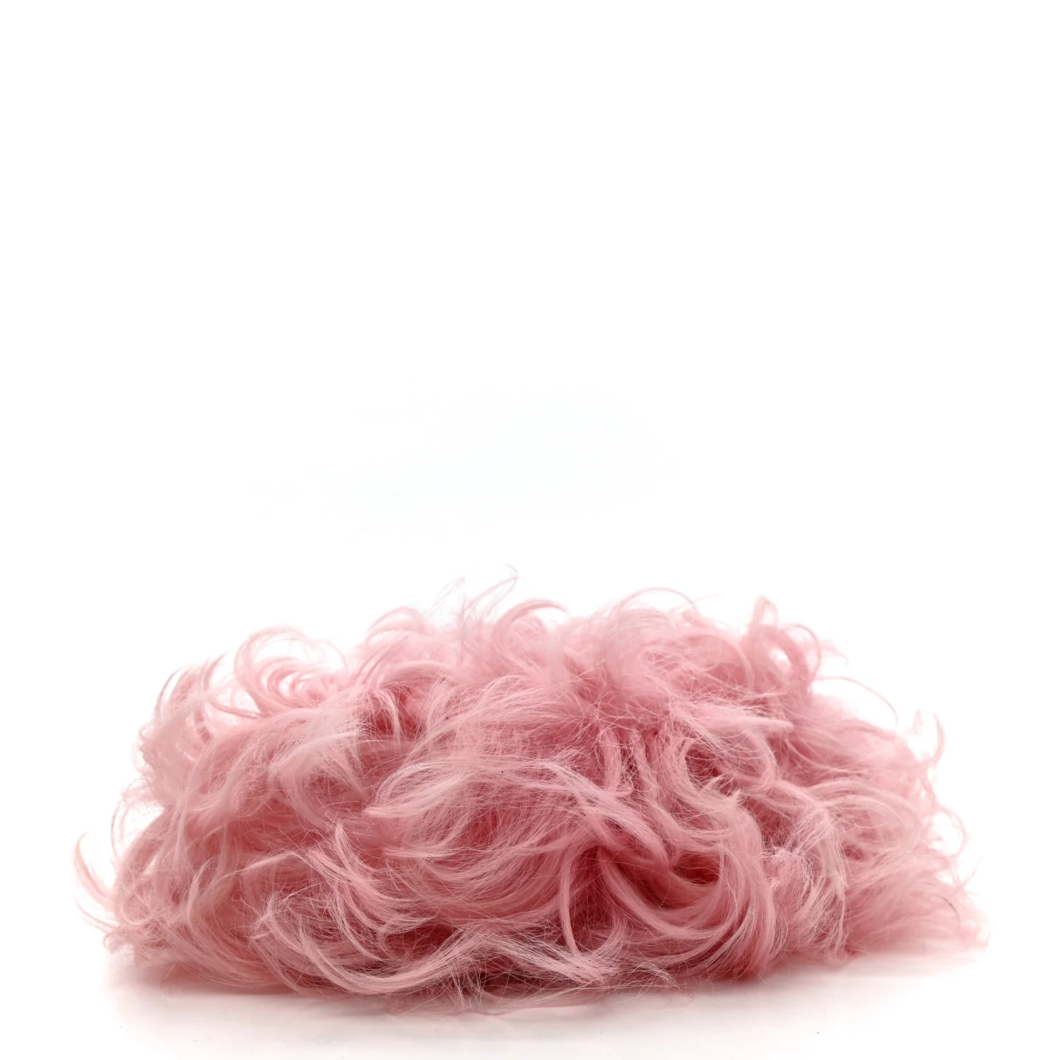 Shearling Lambskin CC Hook Card Holder Pink - Image 4
