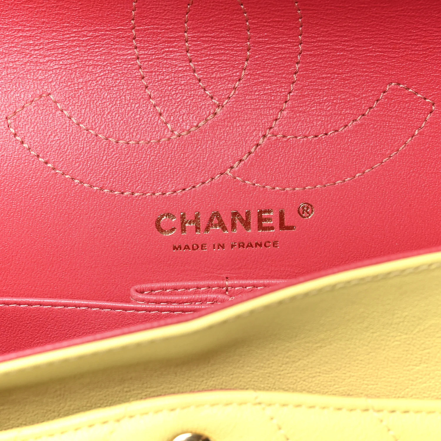 Sheepskin Chevron Quilted 2.55 Reissue 226 Flap Yellow - Image 6