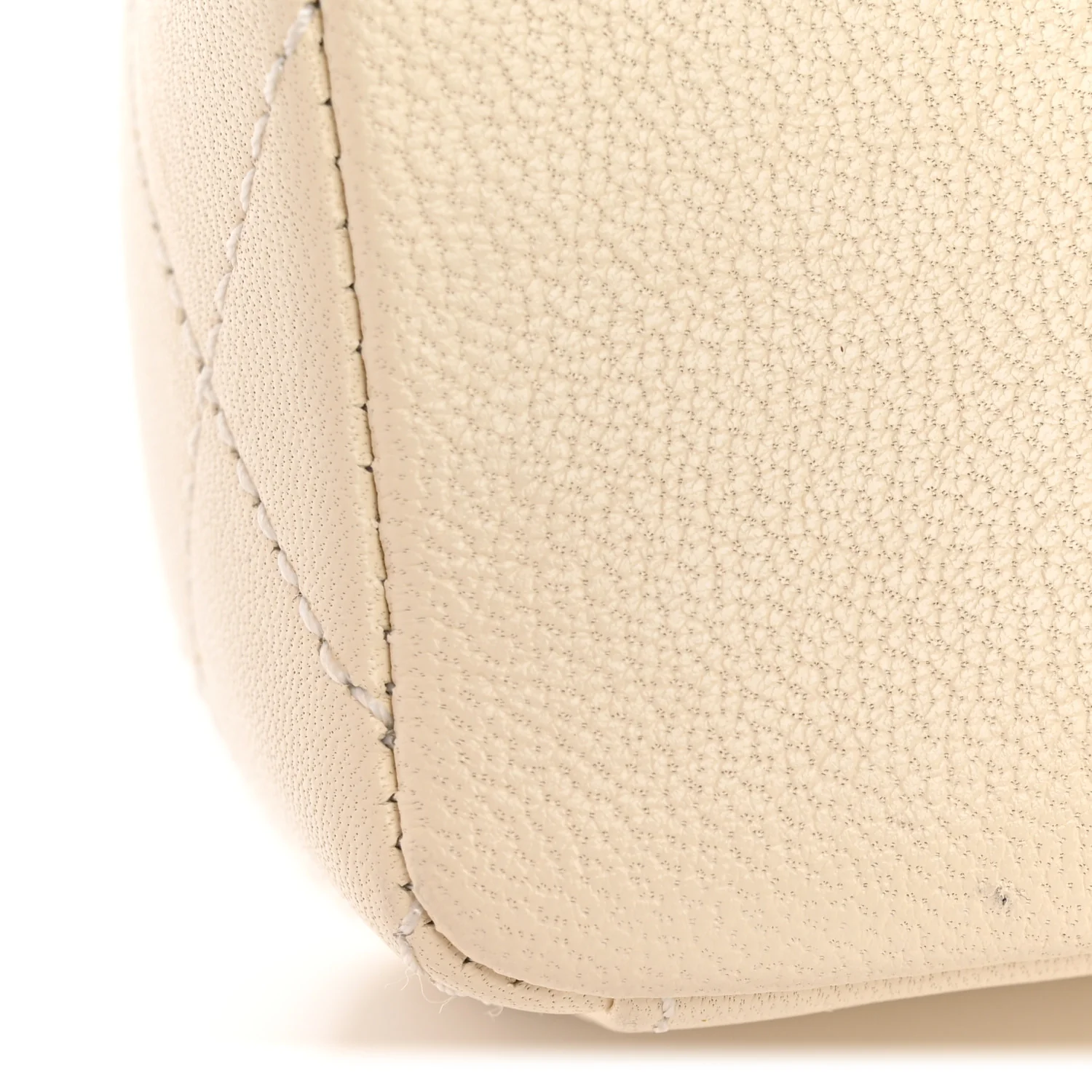 Sheepskin Quilted Medium Vintage Mademoiselle Flap White - Image 14