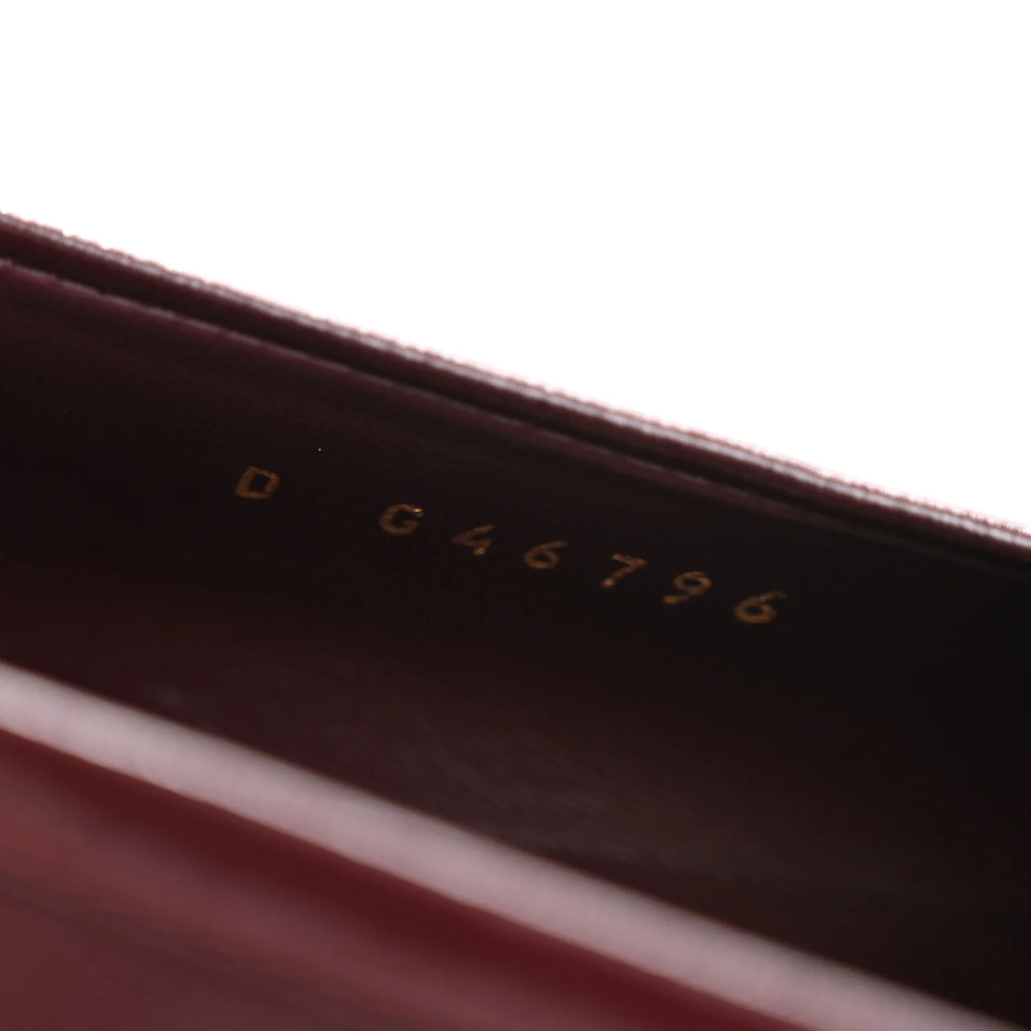 Shiny Calfskin CC Mocassin Loafers 39 Burgundy - Image 18