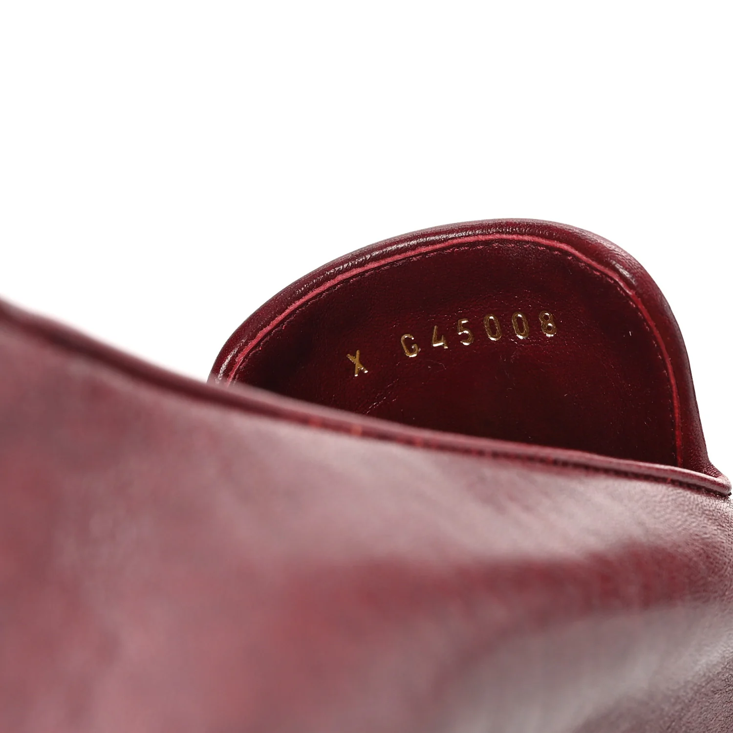 Shiny Calfskin CC Mocassin Loafers 40 Red - Image 9