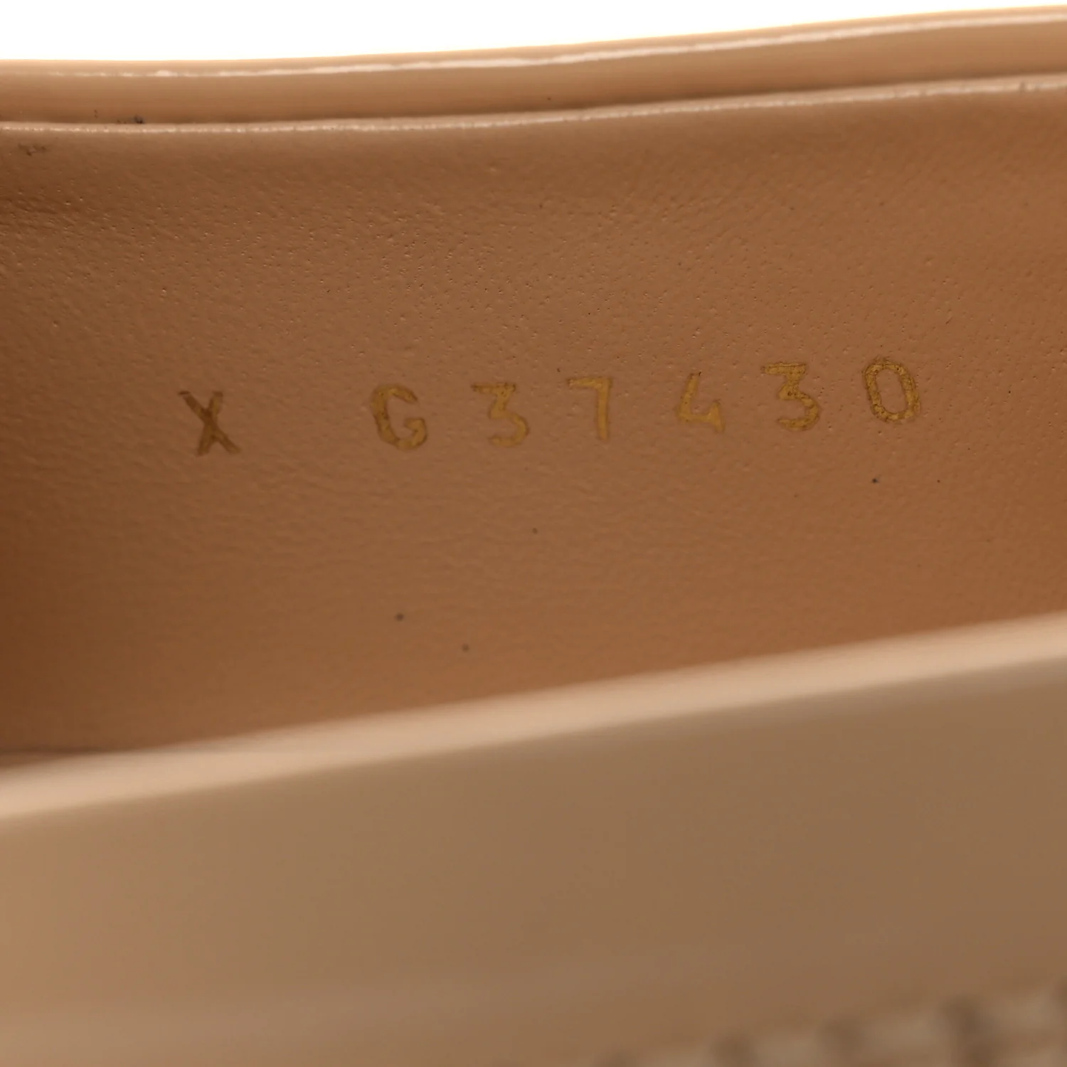 Shiny Calfskin Logo Loafers 40 Beige - Image 10