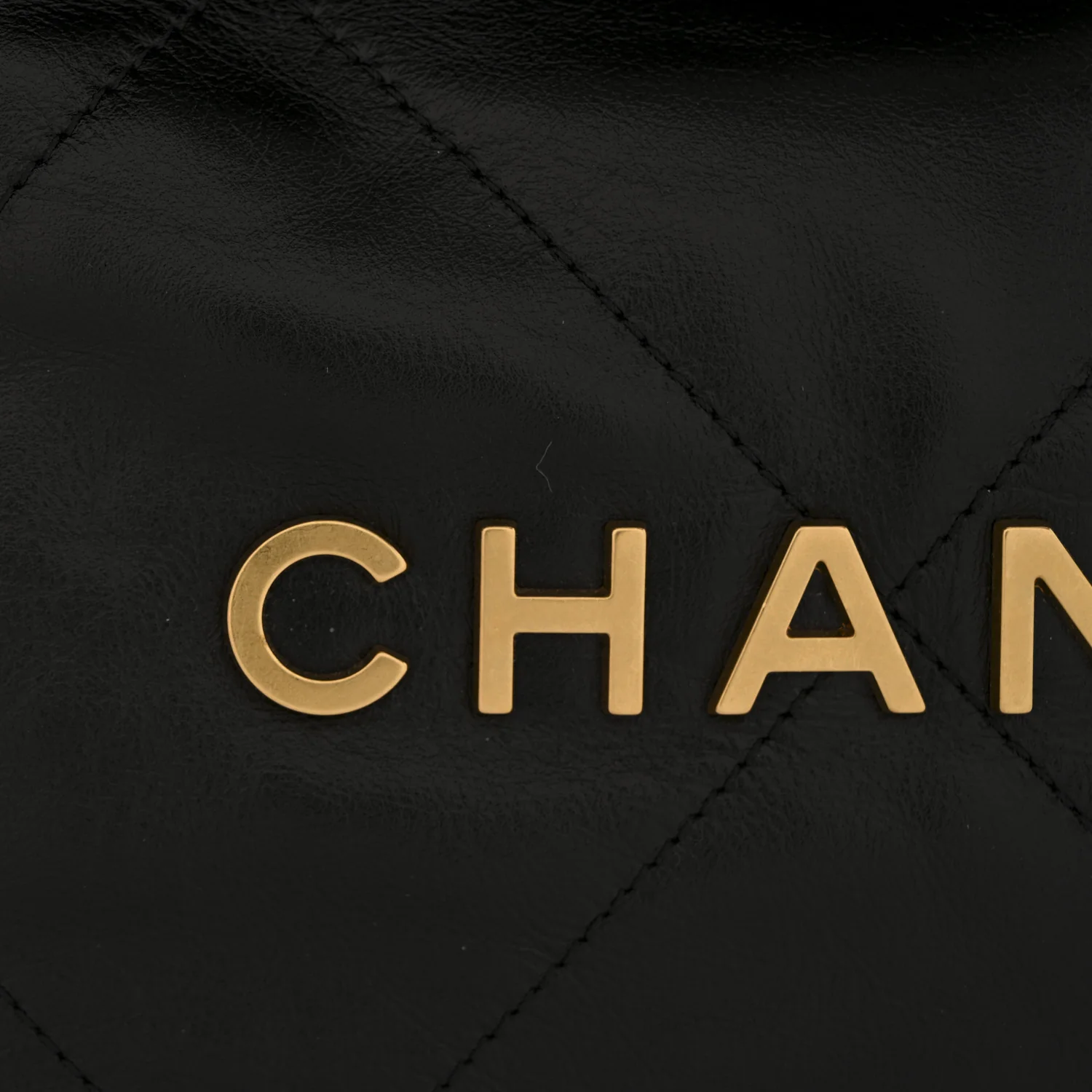 Shiny Calfskin Quilted Chanel 22 Black - Image 12