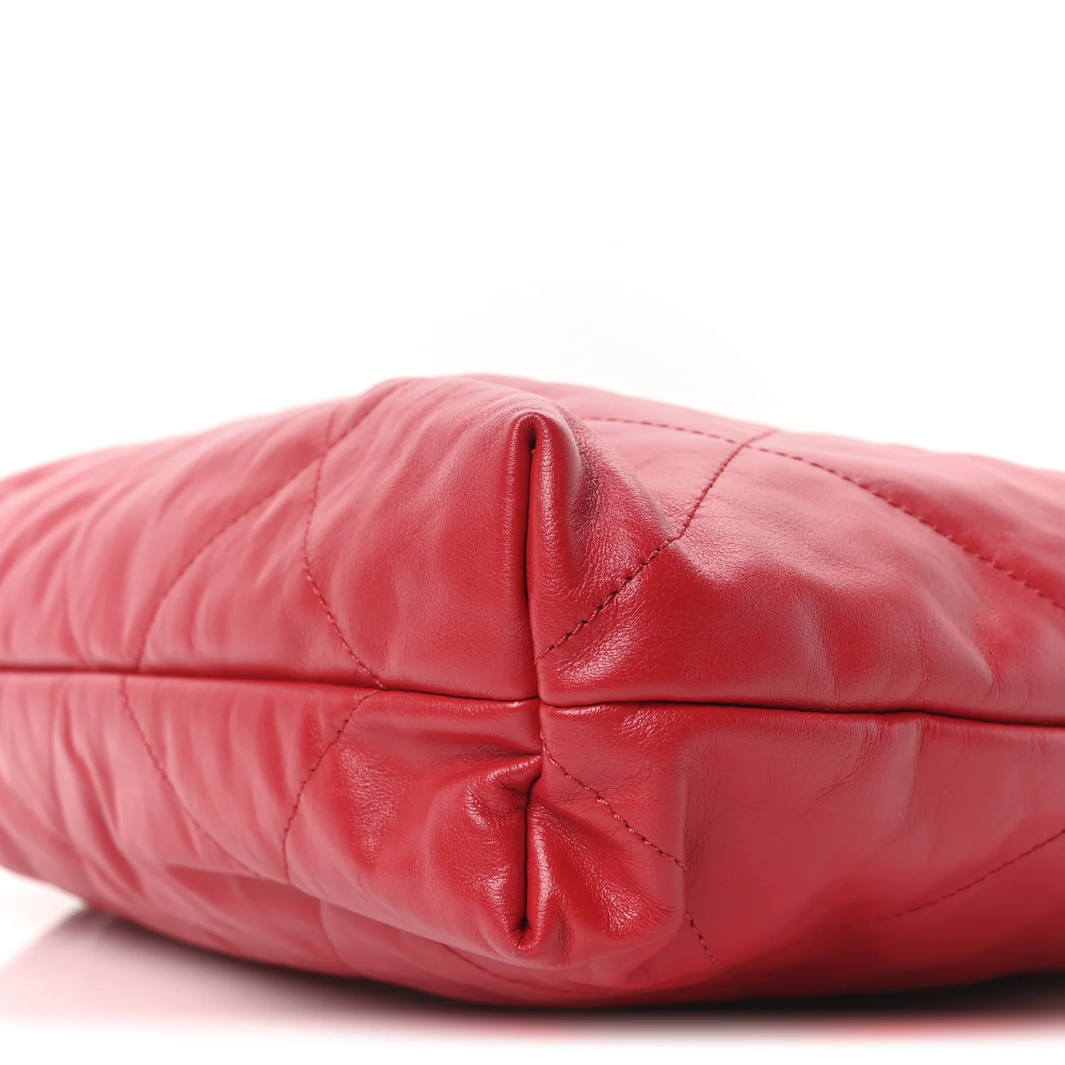 Shiny Calfskin Quilted Chanel 22 Red - Image 11