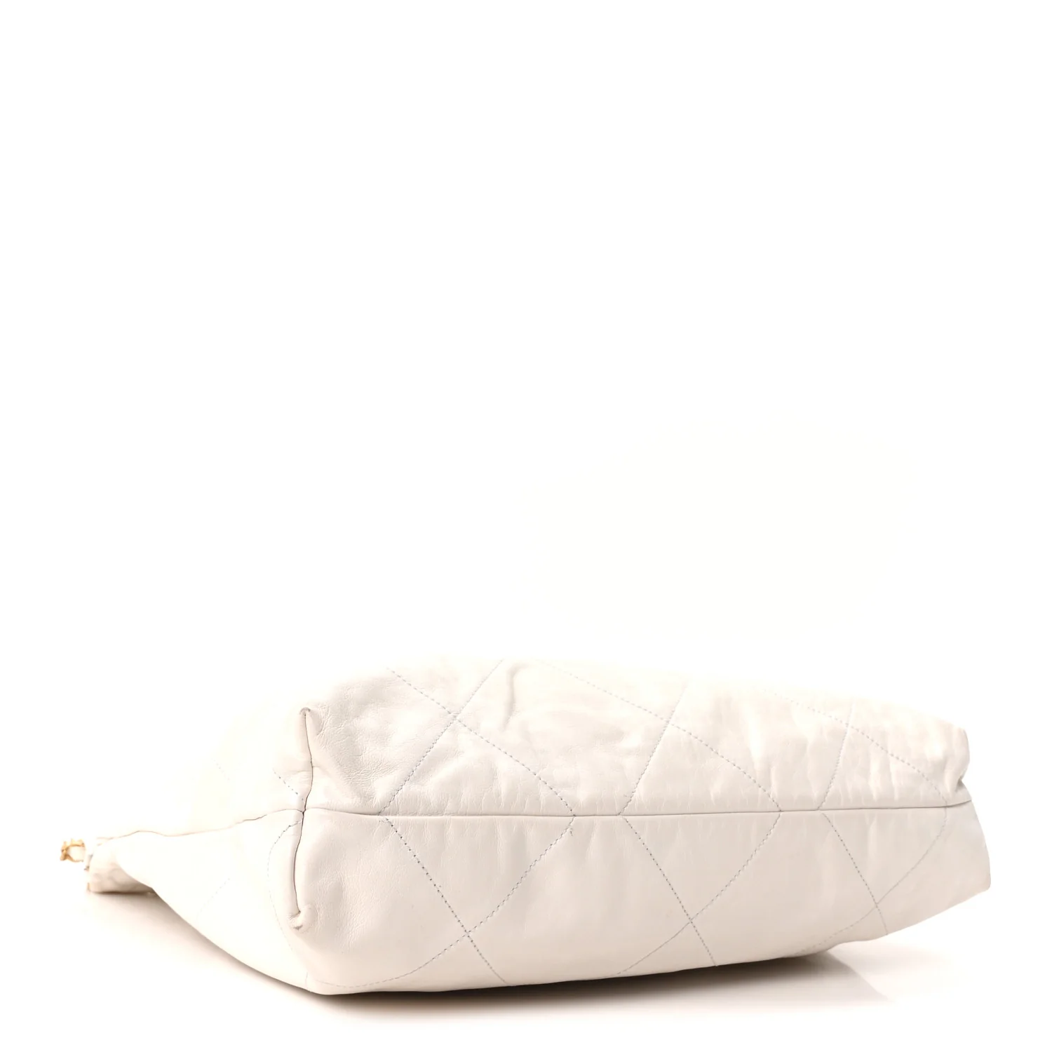 Shiny Calfskin Quilted Chanel 22 White - Image 5