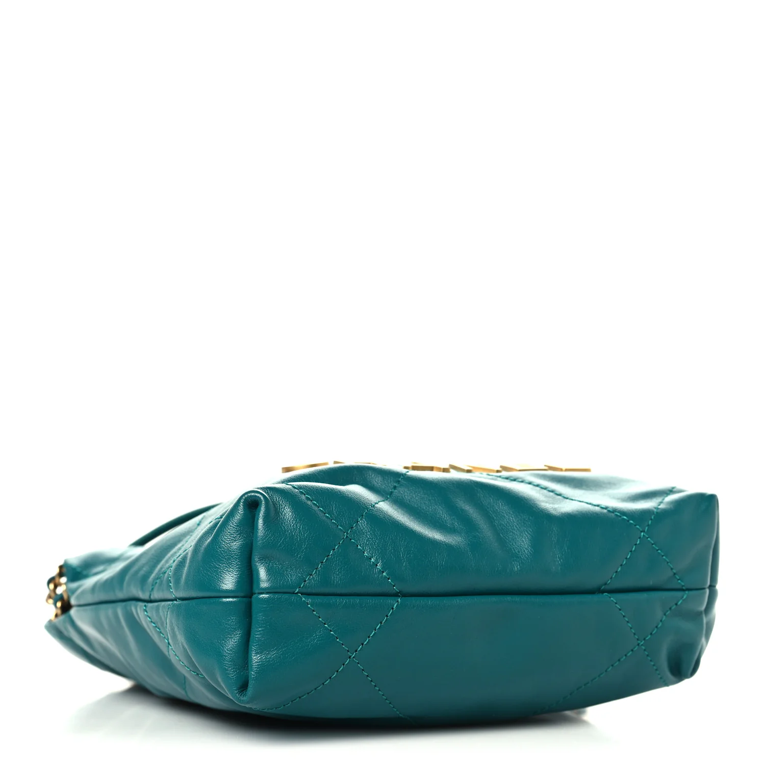 Shiny Calfskin Quilted Mini Chanel 22 Green - Image 4