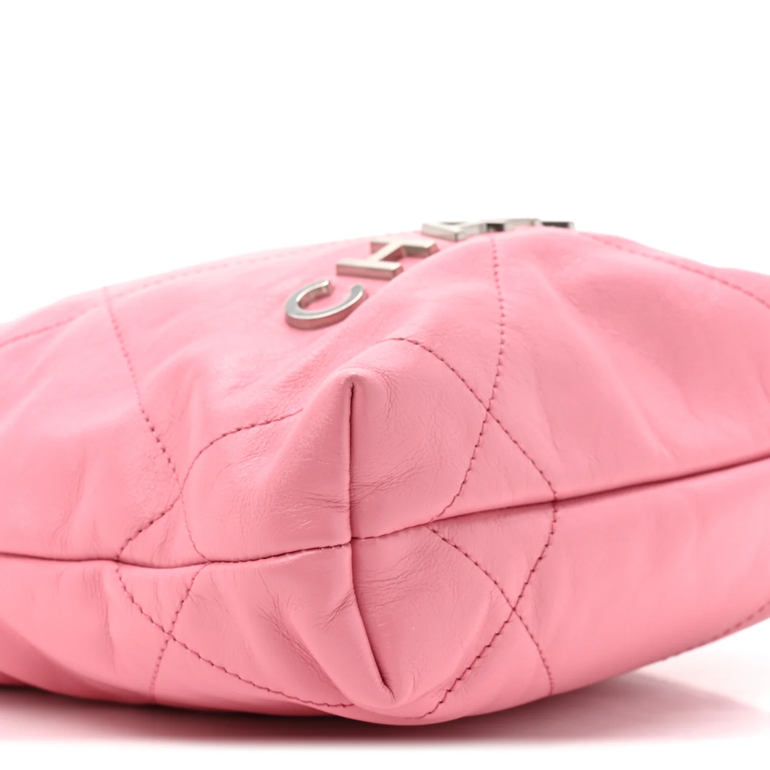 Shiny Calfskin Quilted Mini Chanel 22 Pink - Image 10