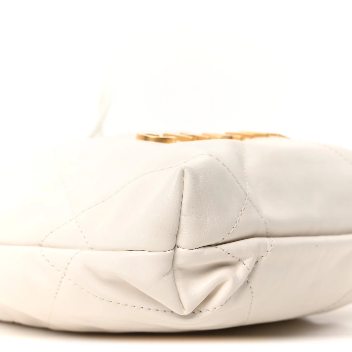 Shiny Calfskin Quilted Mini Chanel 22 White - Image 9