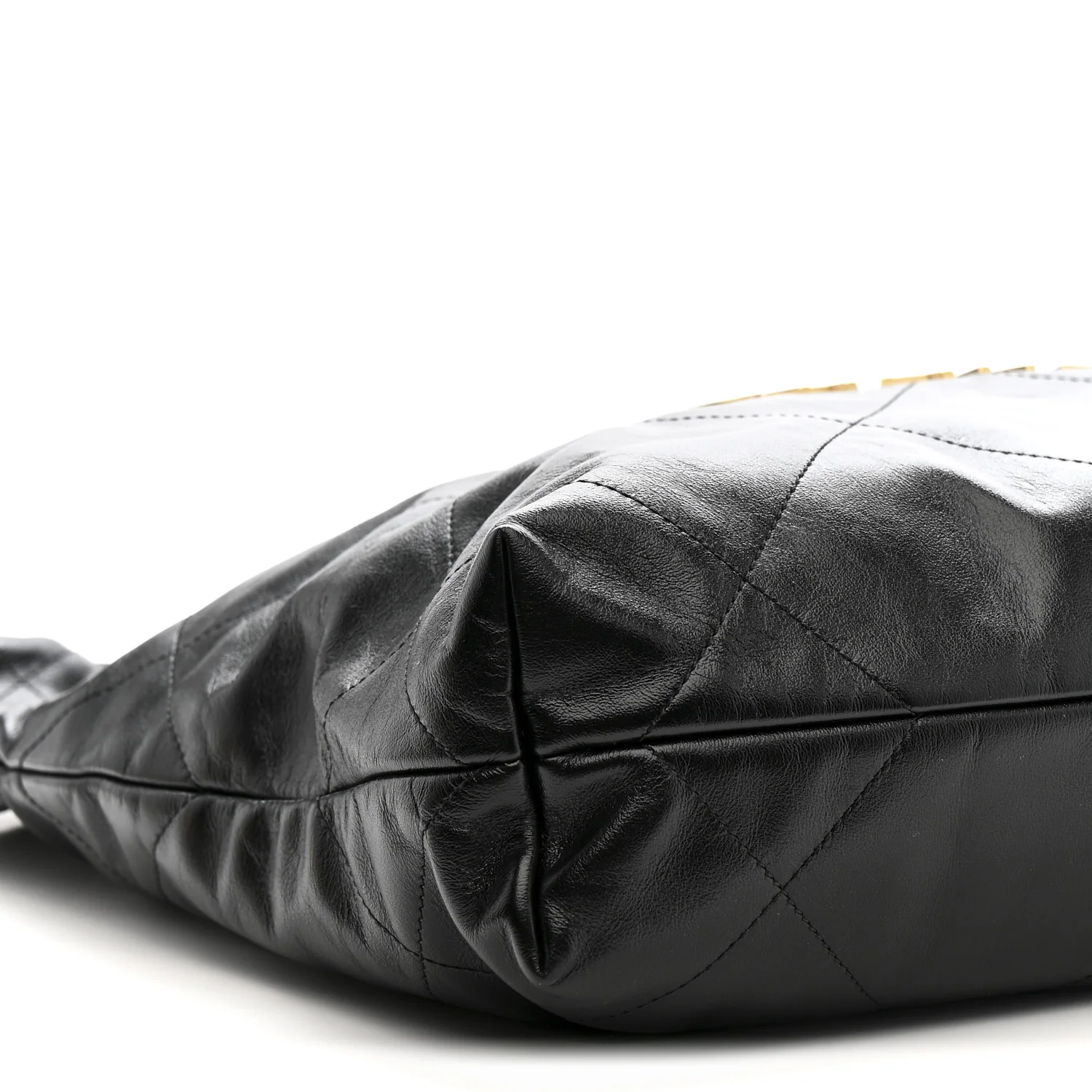 Shiny Calfskin Quilted Small Chanel 22 Black - Image 10