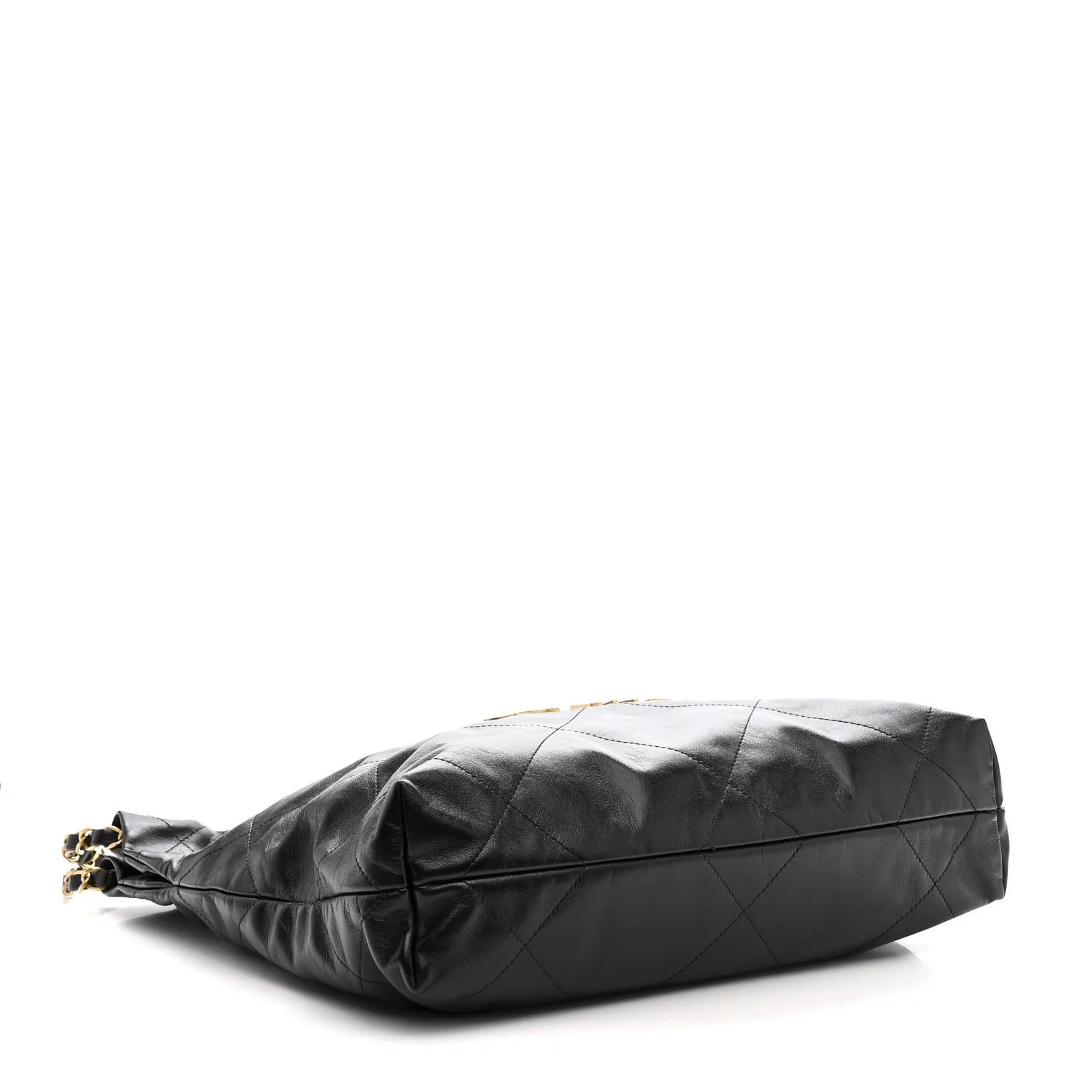 Shiny Calfskin Quilted Small Chanel 22 Black - Image 5