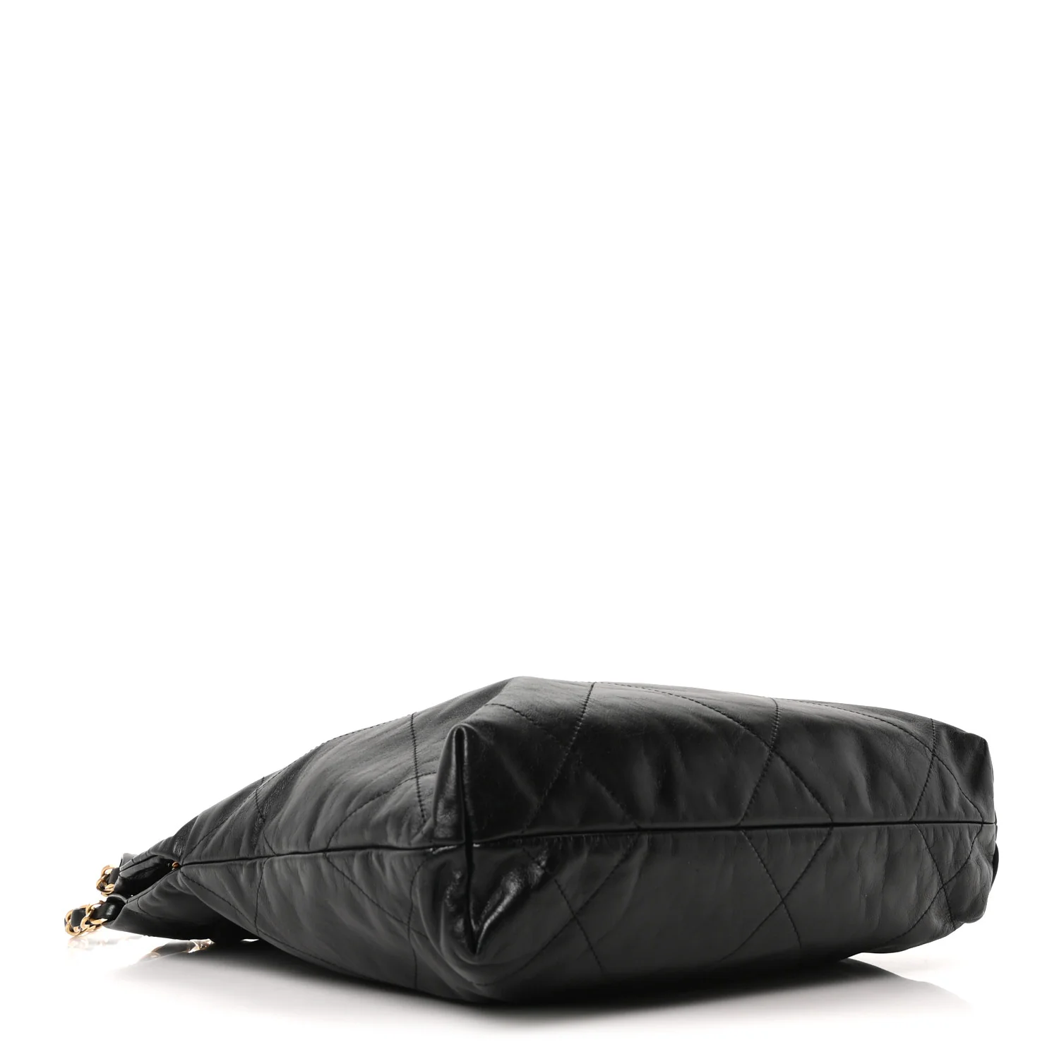 Shiny Calfskin Quilted Small Chanel 22 Black - Image 5