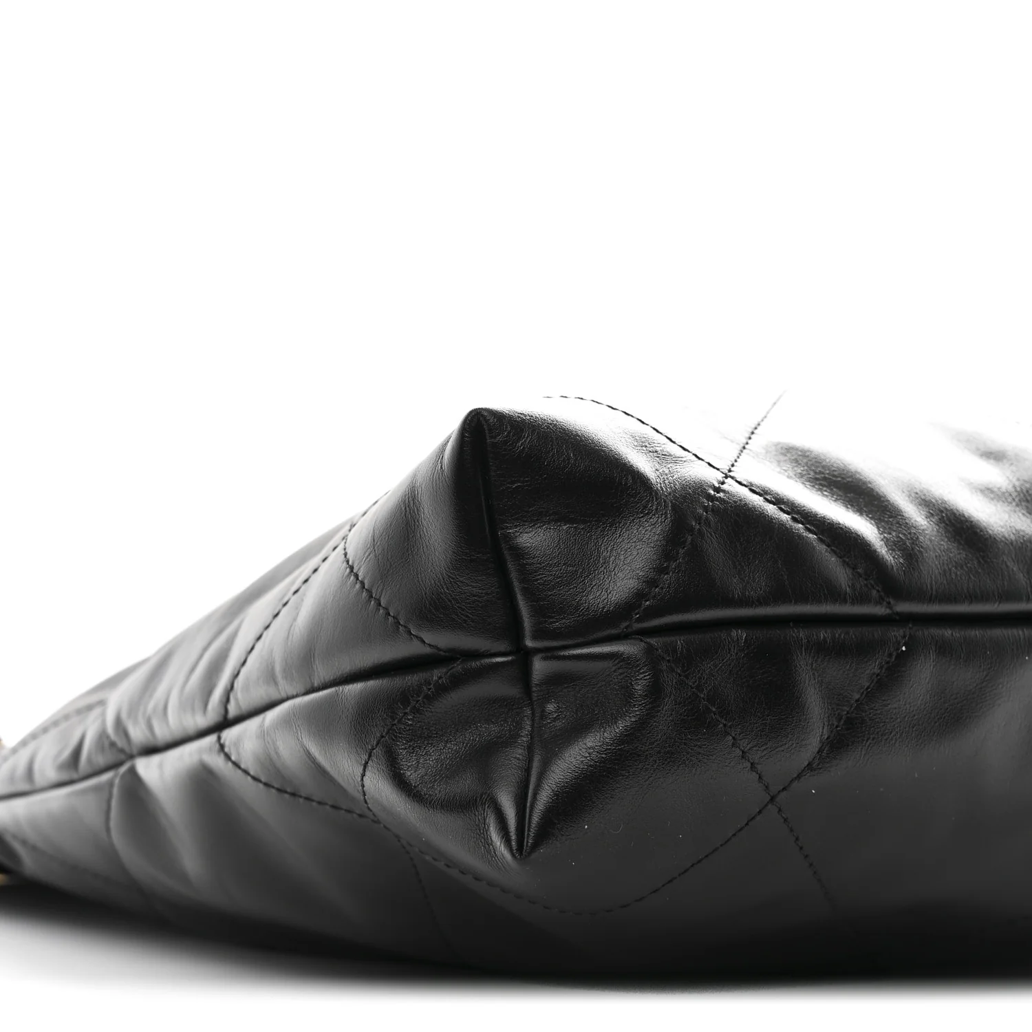 Shiny Calfskin Quilted Small Chanel 22 Black - Image 11