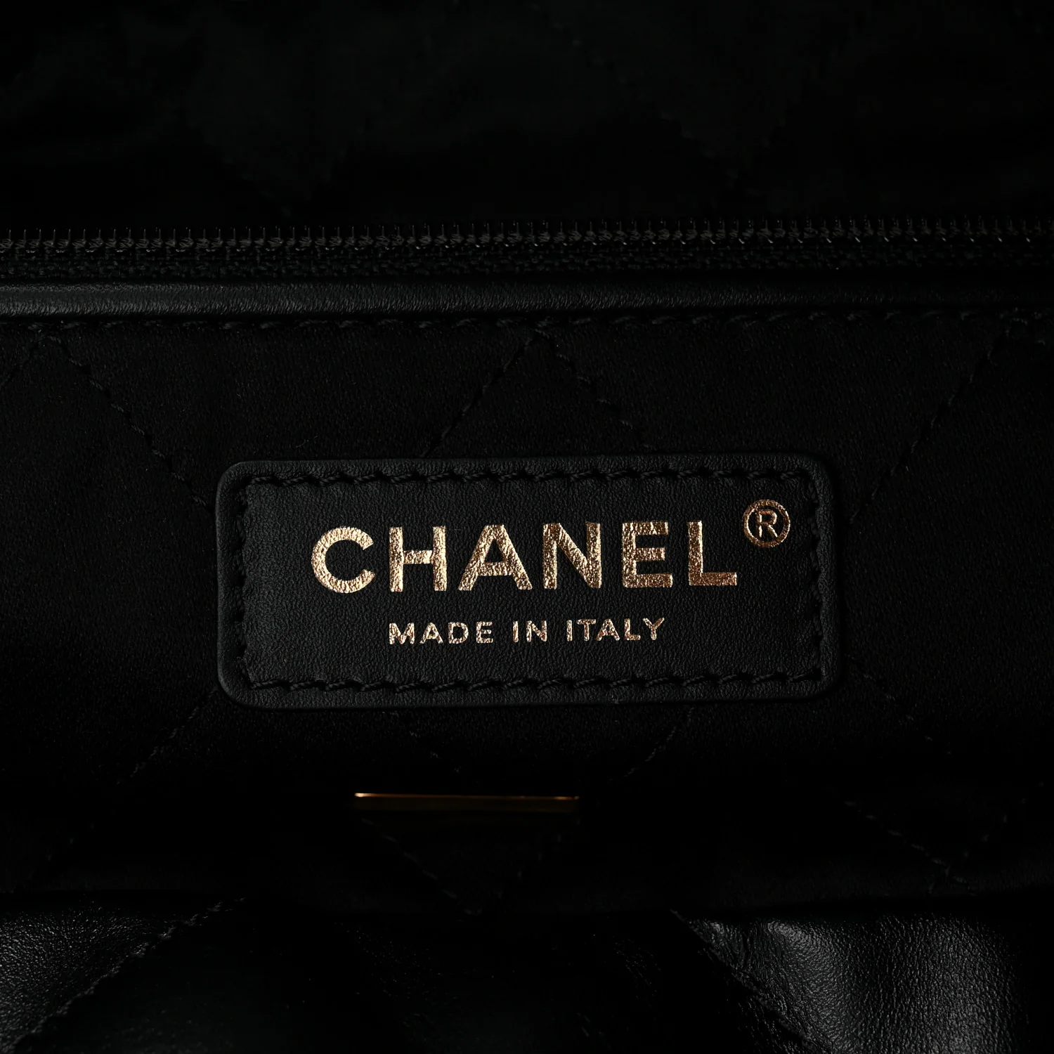 Shiny Calfskin Quilted Small Chanel 22 Black - Image 12