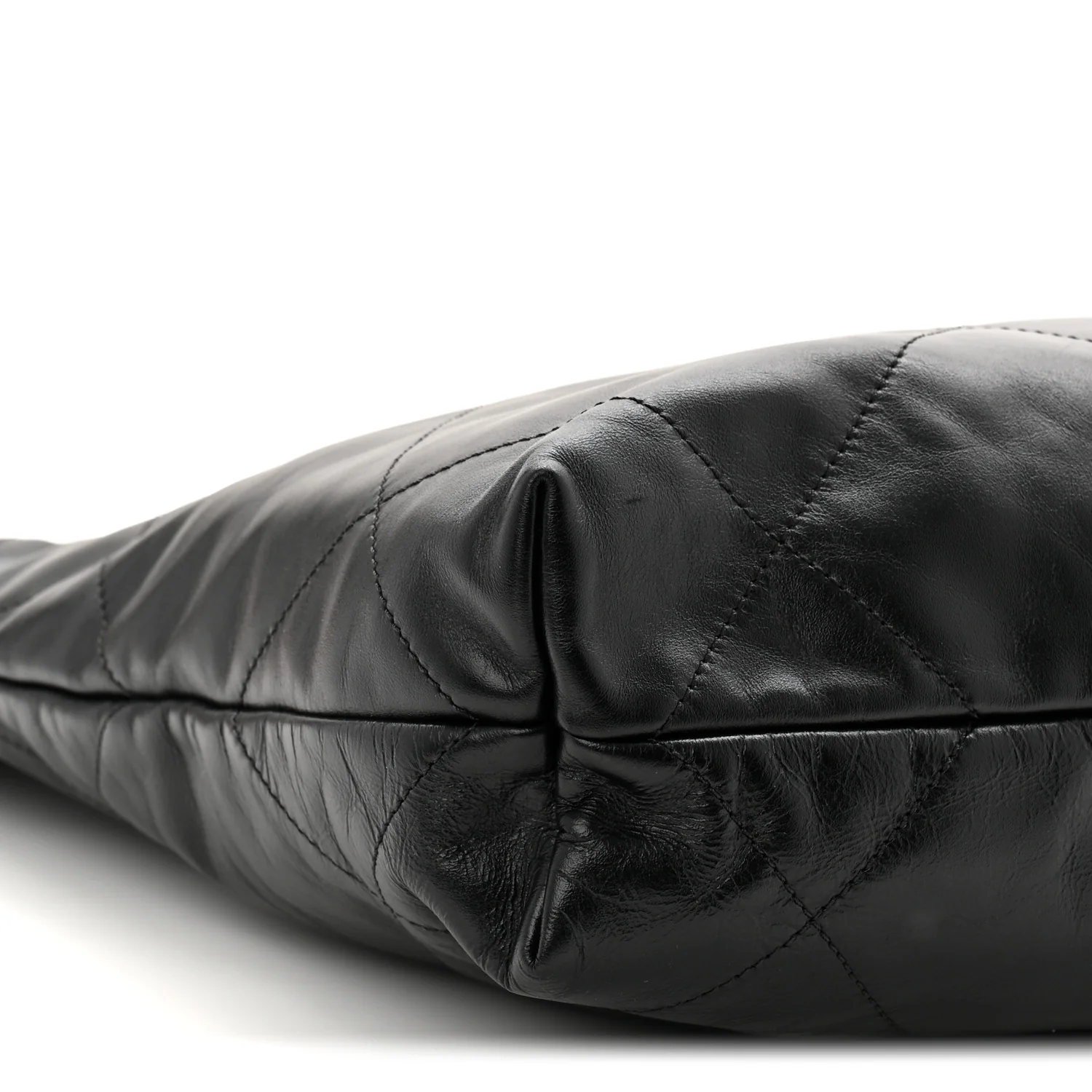 Shiny Calfskin Quilted Small Chanel 22 Black - Image 19