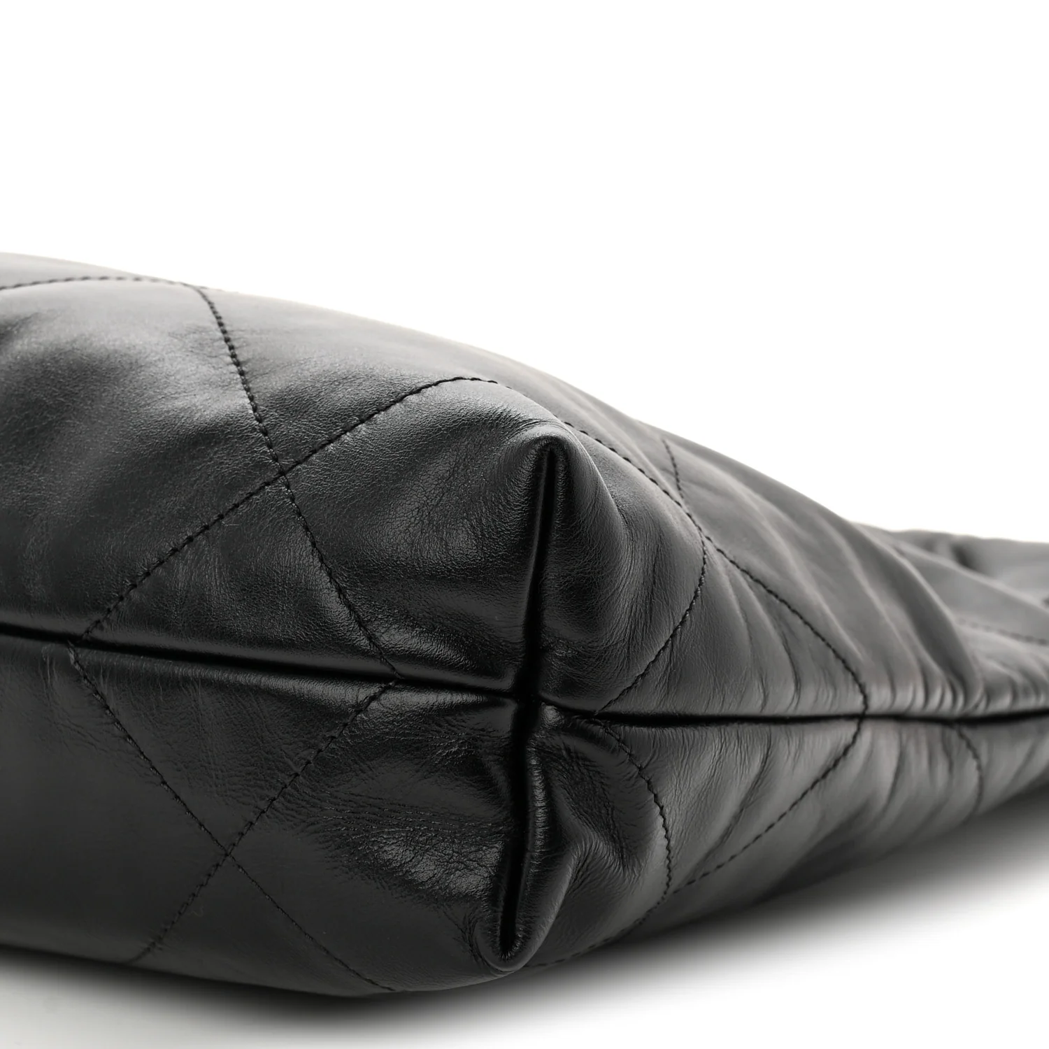 Shiny Calfskin Quilted Small Chanel 22 Black - Image 20
