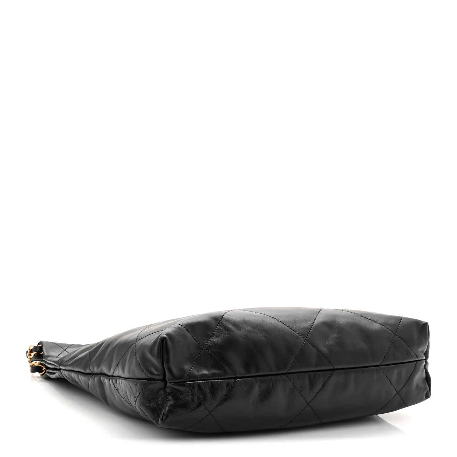 Shiny Calfskin Quilted Small Chanel 22 Black - Image 9