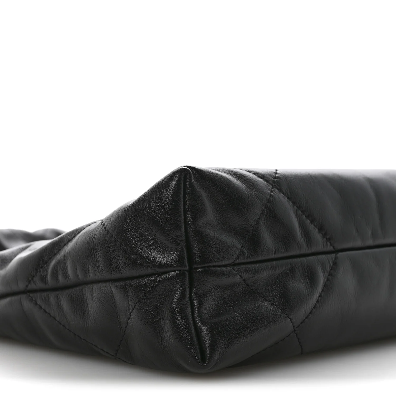 Shiny Calfskin Quilted Small Chanel 22 Black - Image 7