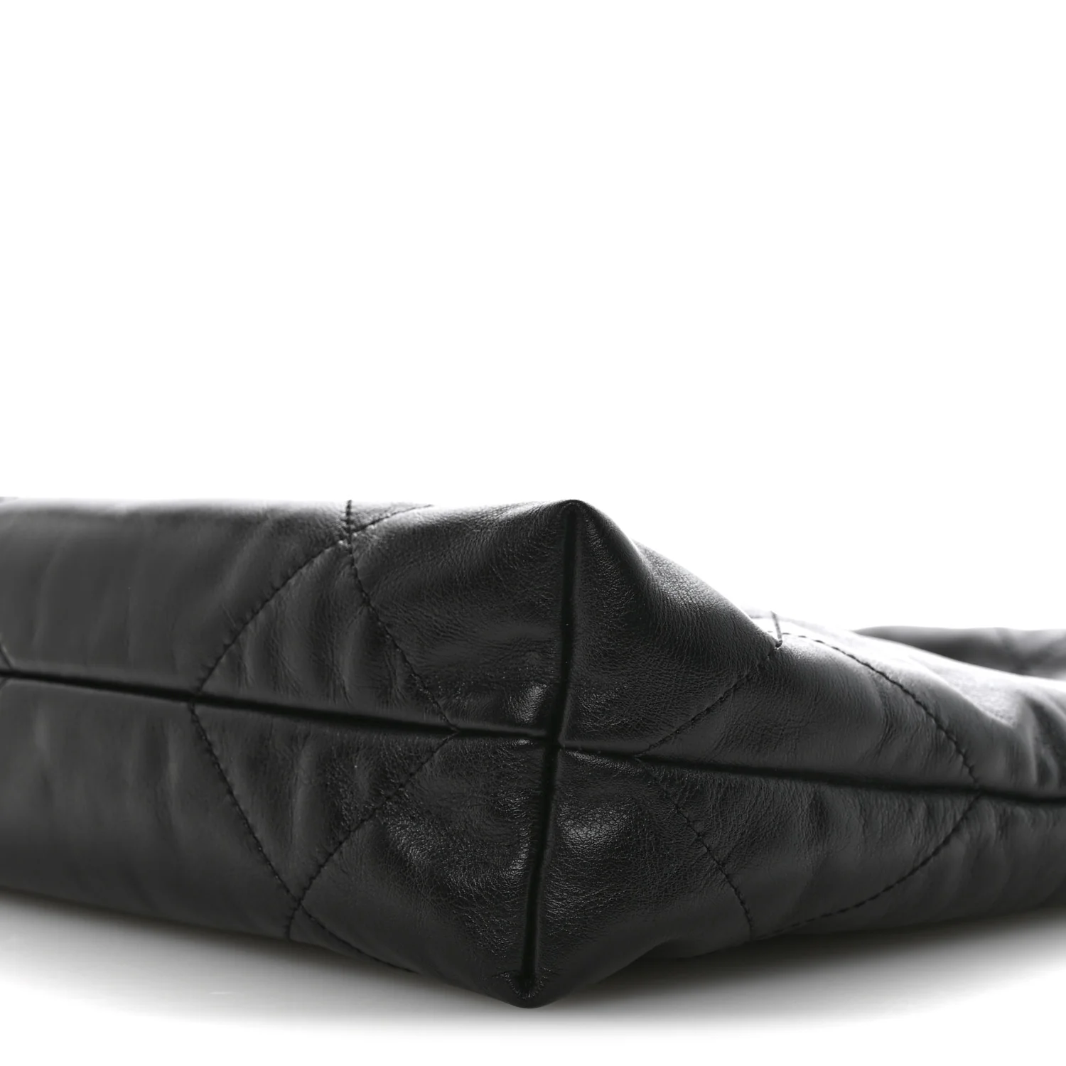 Shiny Calfskin Quilted Small Chanel 22 Black - Image 8