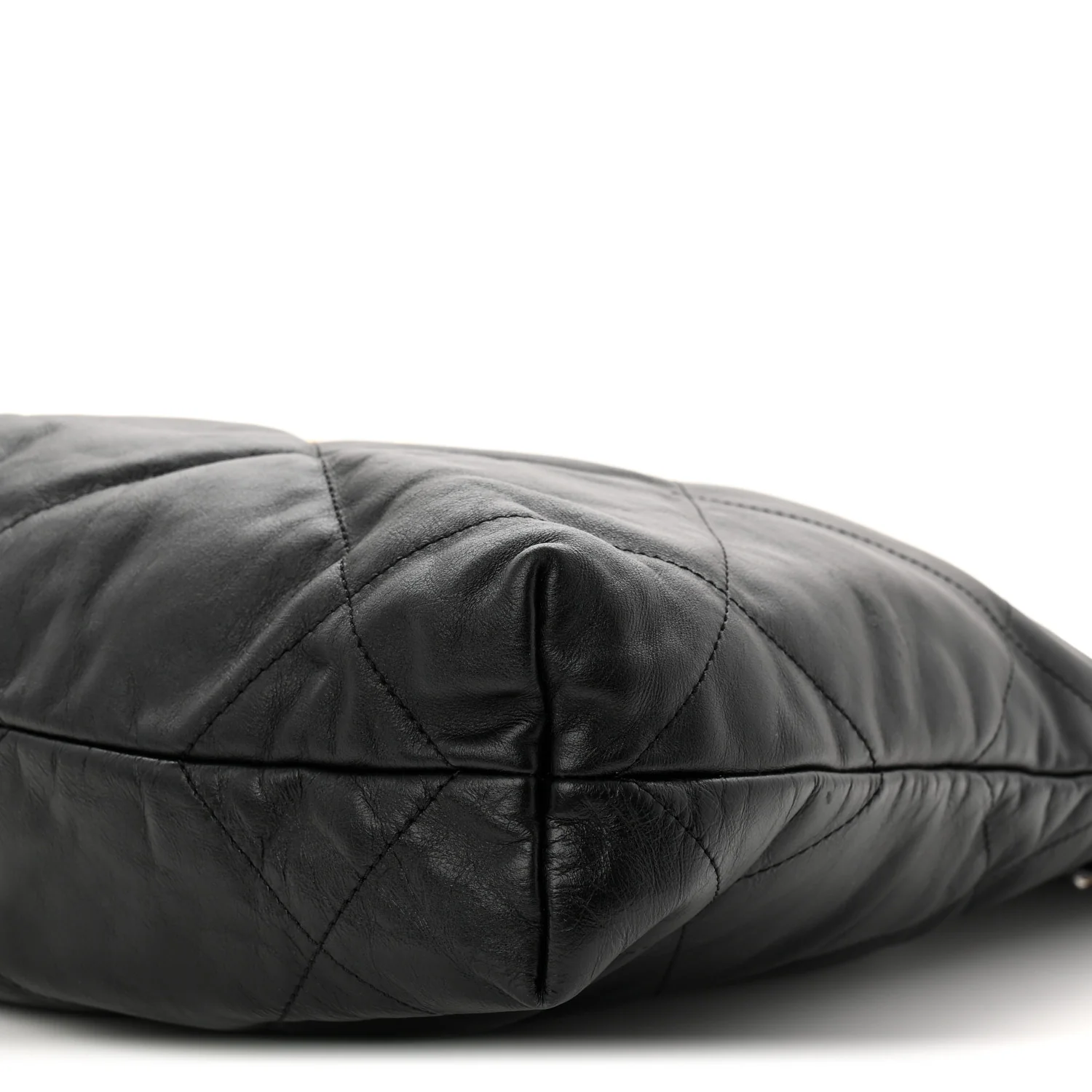 Shiny Calfskin Quilted Small Chanel 22 Black - Image 10