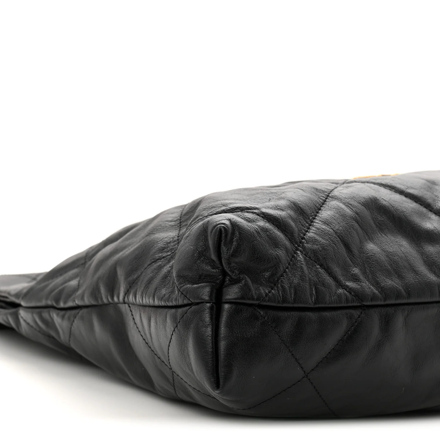 Shiny Calfskin Quilted Small Chanel 22 Black - Image 9