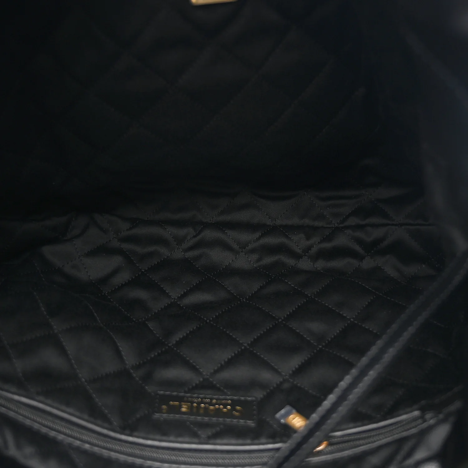 Shiny Calfskin Quilted Small Chanel 22 Black - Image 6